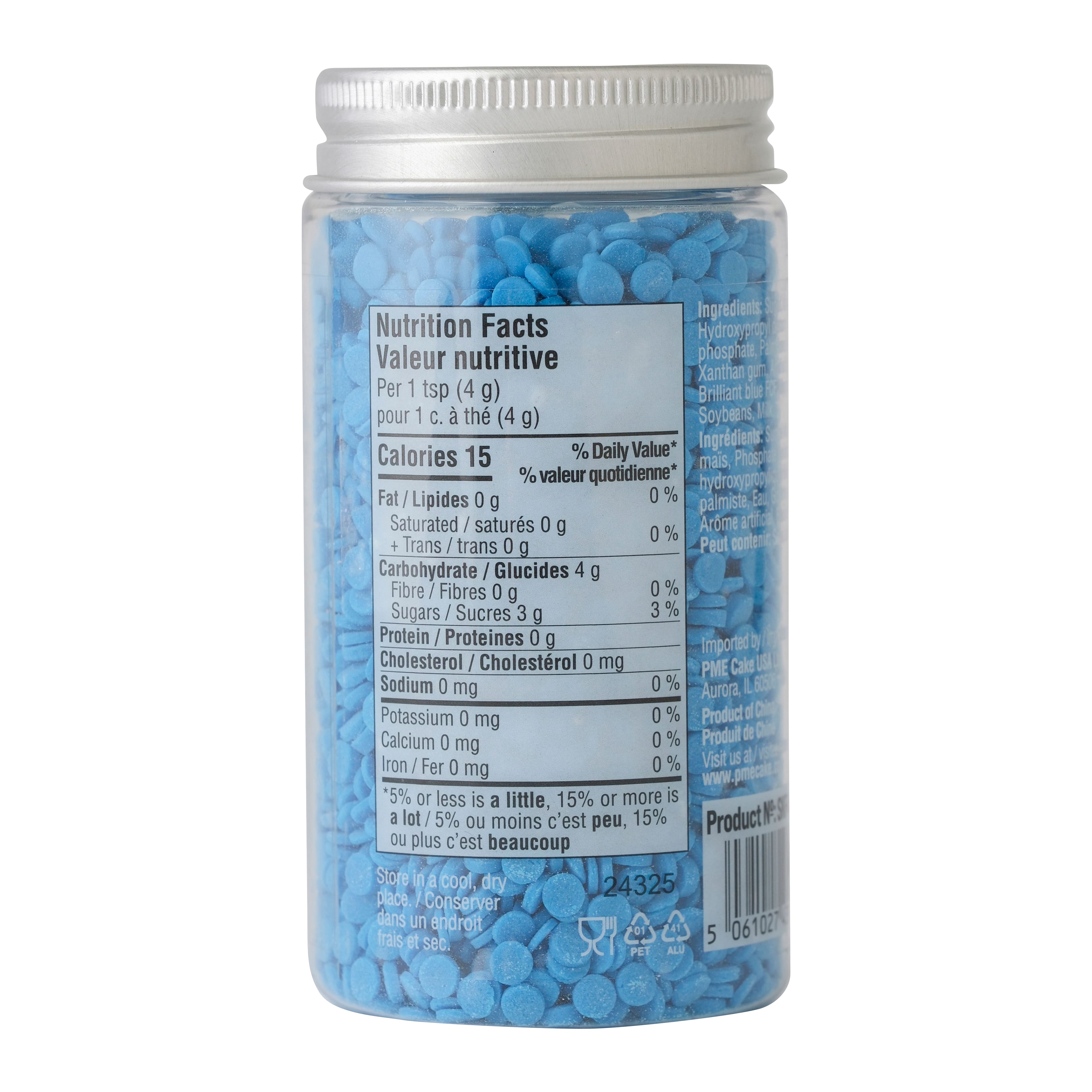 Nonpareilles rondes plates Sweet Street de PME Cake, 99 g