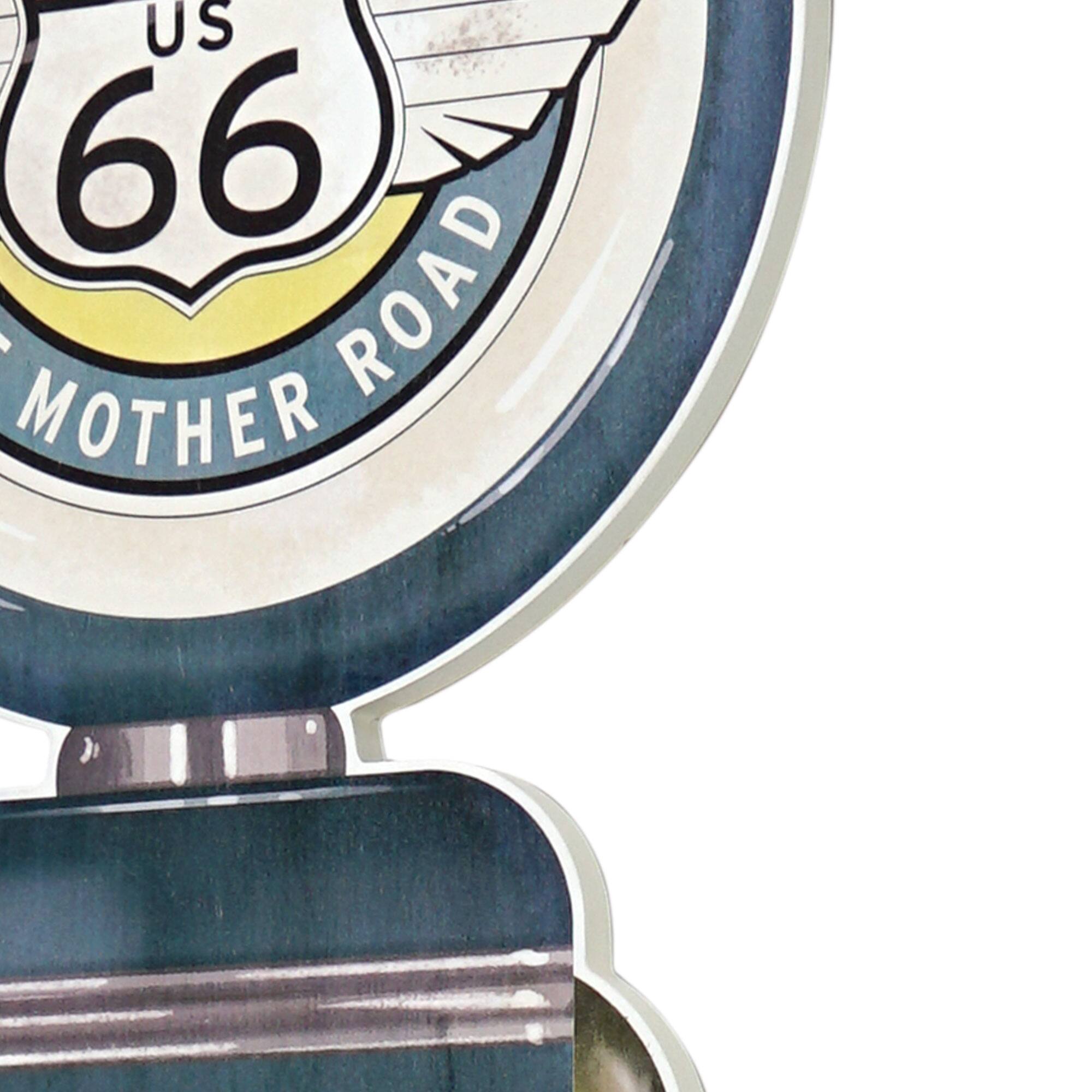 American Art D&#xE9;cor&#x2122; 60.5&#x22; Licensed Historic Route 66 Gas Pump Plaque Wall D&#xE9;cor