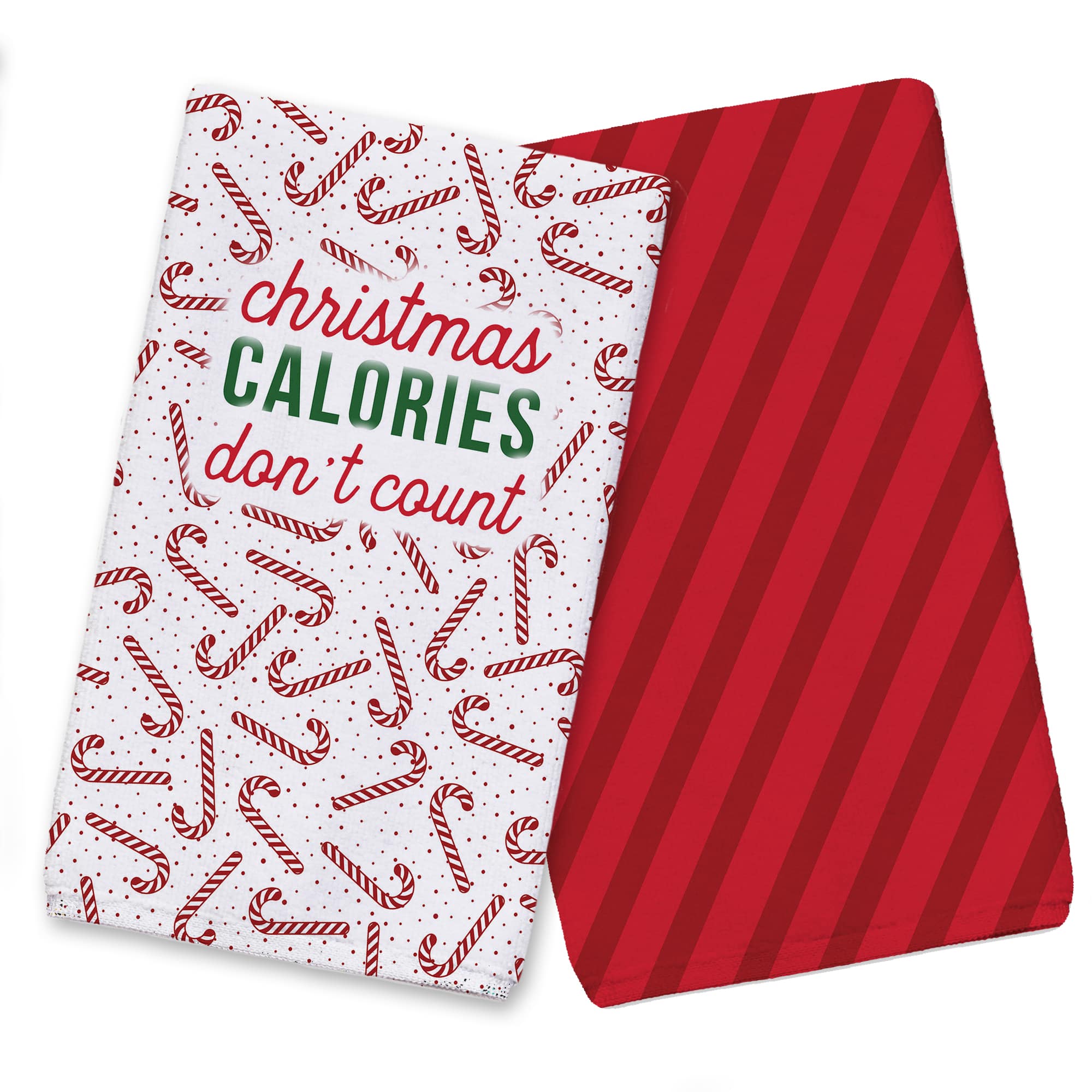 Christmas Calories Don't Count Tea Towel Set