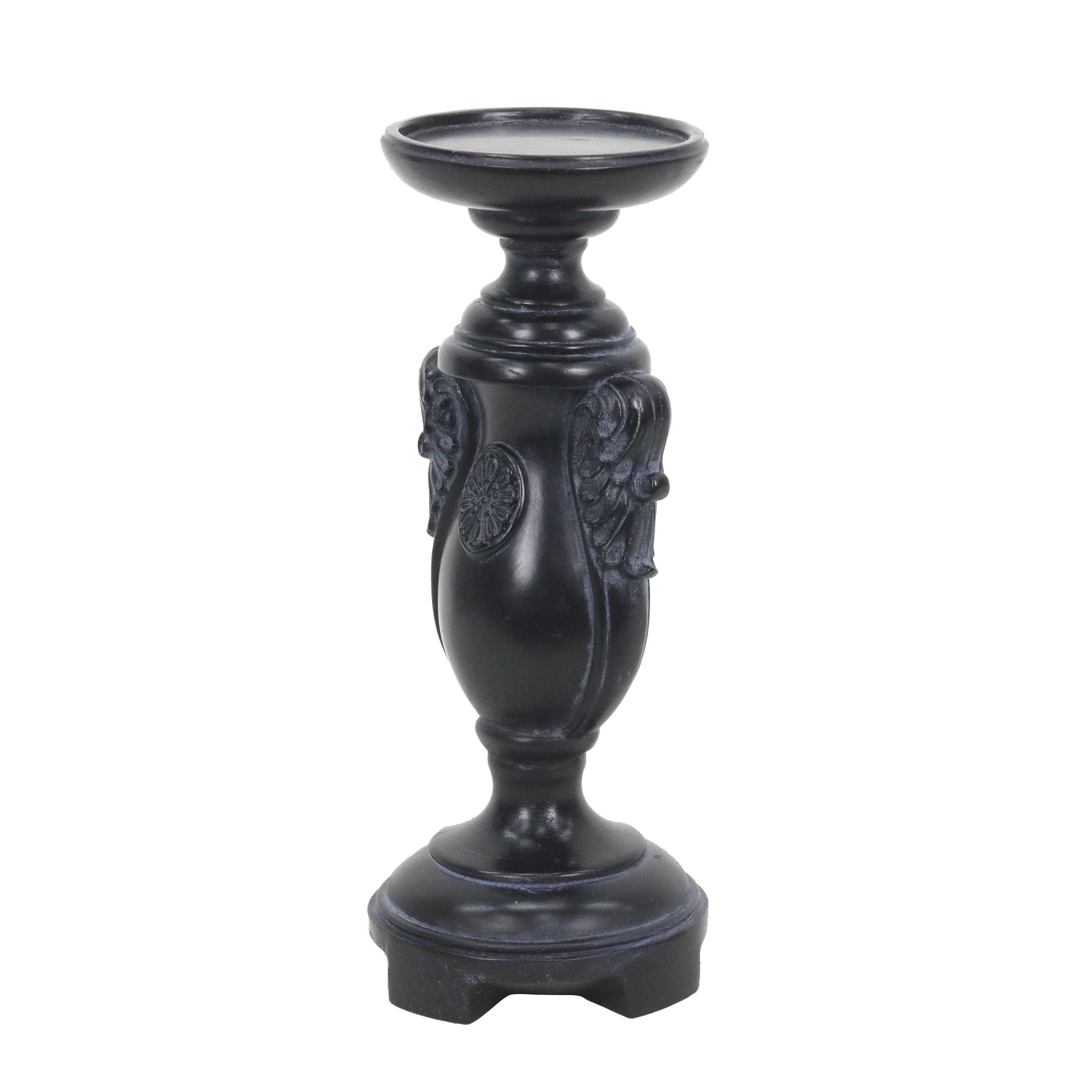 Black Scrollwork Pillar Candle Holder by Ashland&#xAE;