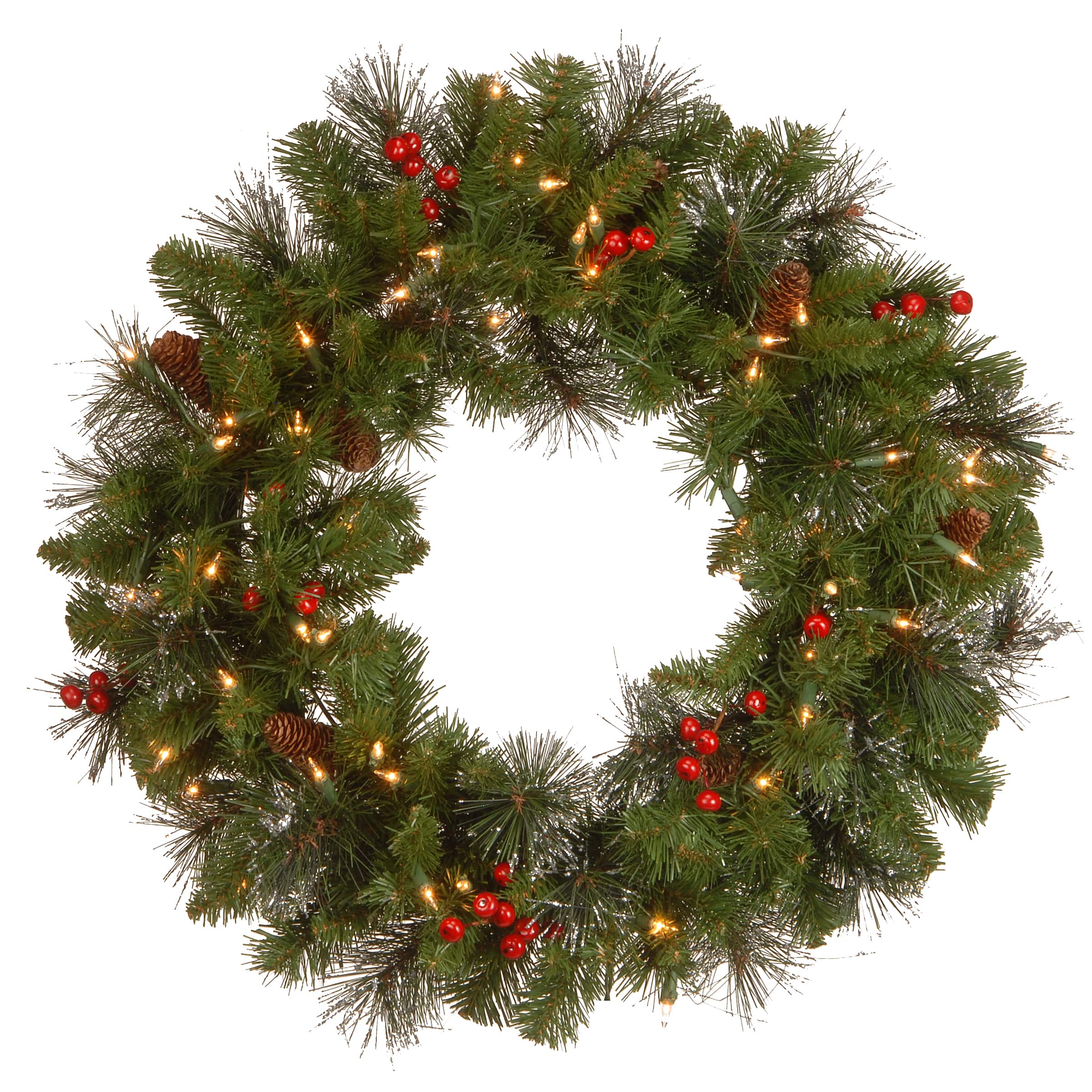 Crestwood® 24" LED Spruce Wreath
