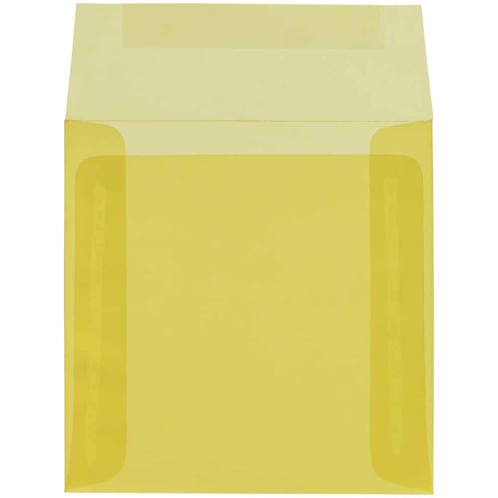 JAM Paper 6" x 6" Translucent Vellum Invitation Envelopes, 25ct.