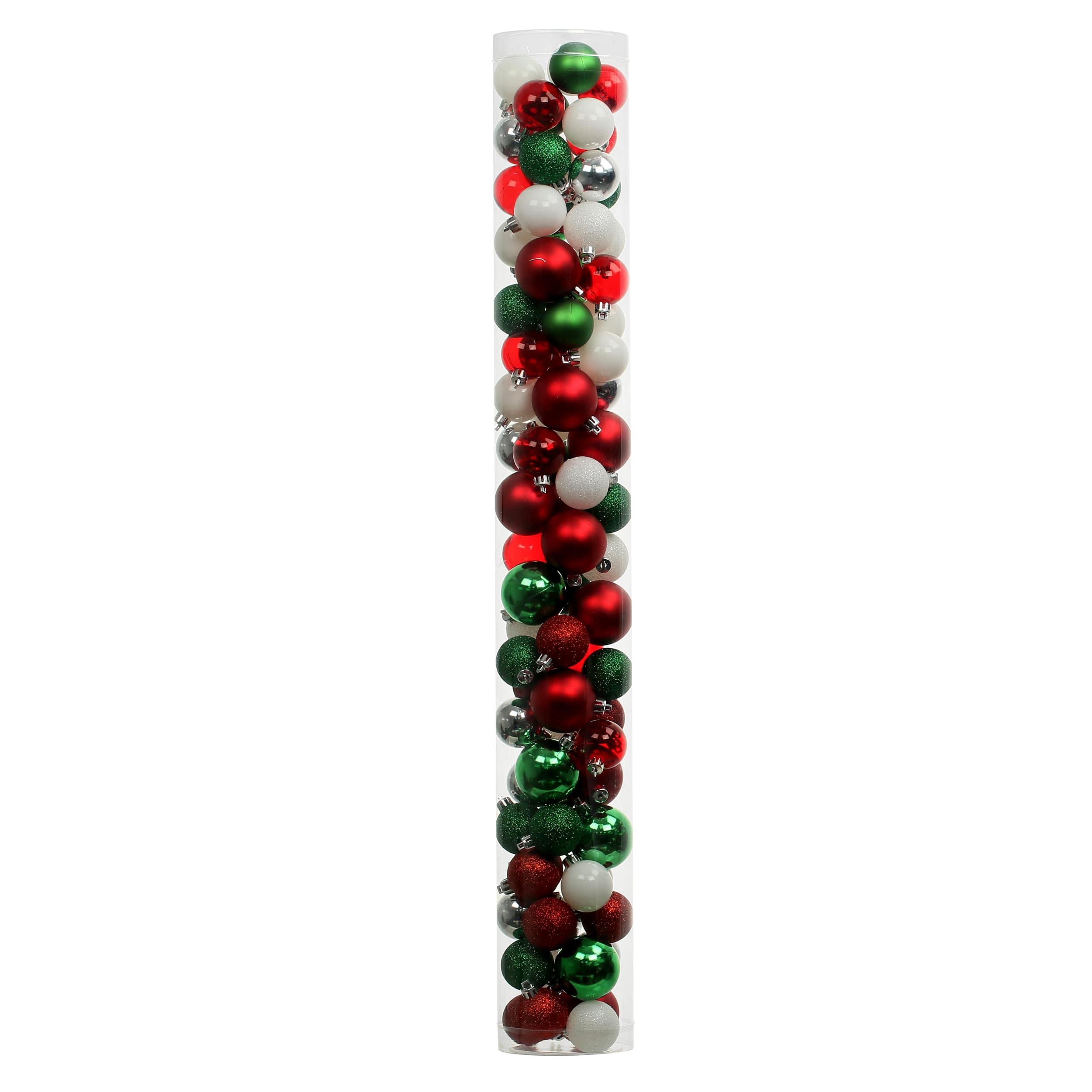 80 Pack Red, Green, Silver &#x26; Gold Shatterproof Ball Ornaments by Ashland&#xAE;