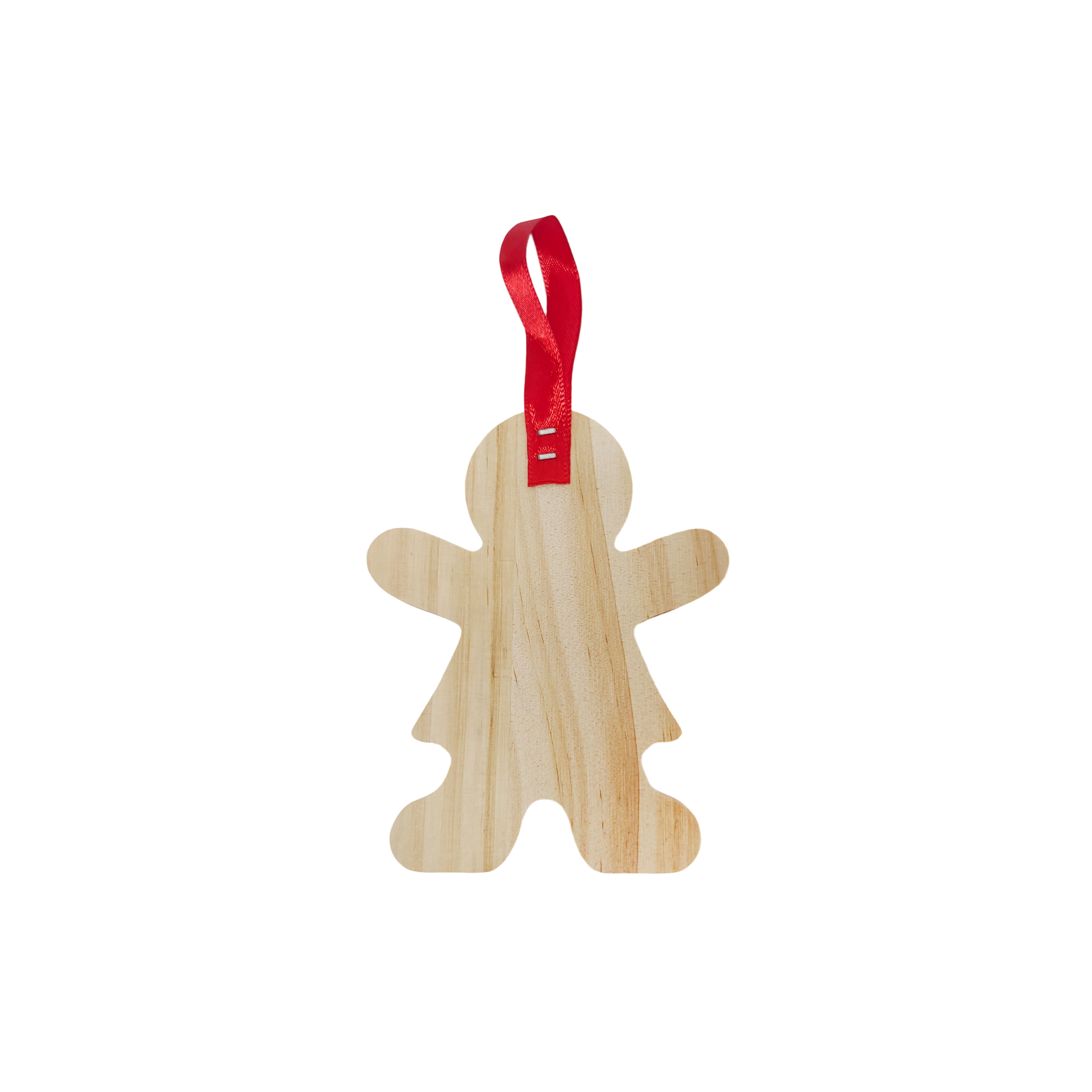 4&#x22; Gingerbread Girl DIY Pinewood Ornament by Make Market&#xAE;