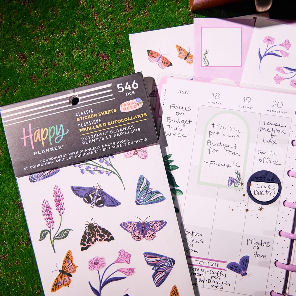 The Classic Happy Planner&#xAE; Butterfly Botanics Sticker Book