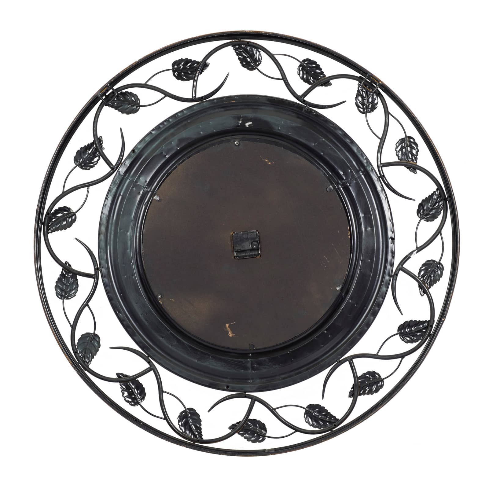 Brown Rustic Metal Wall Clock