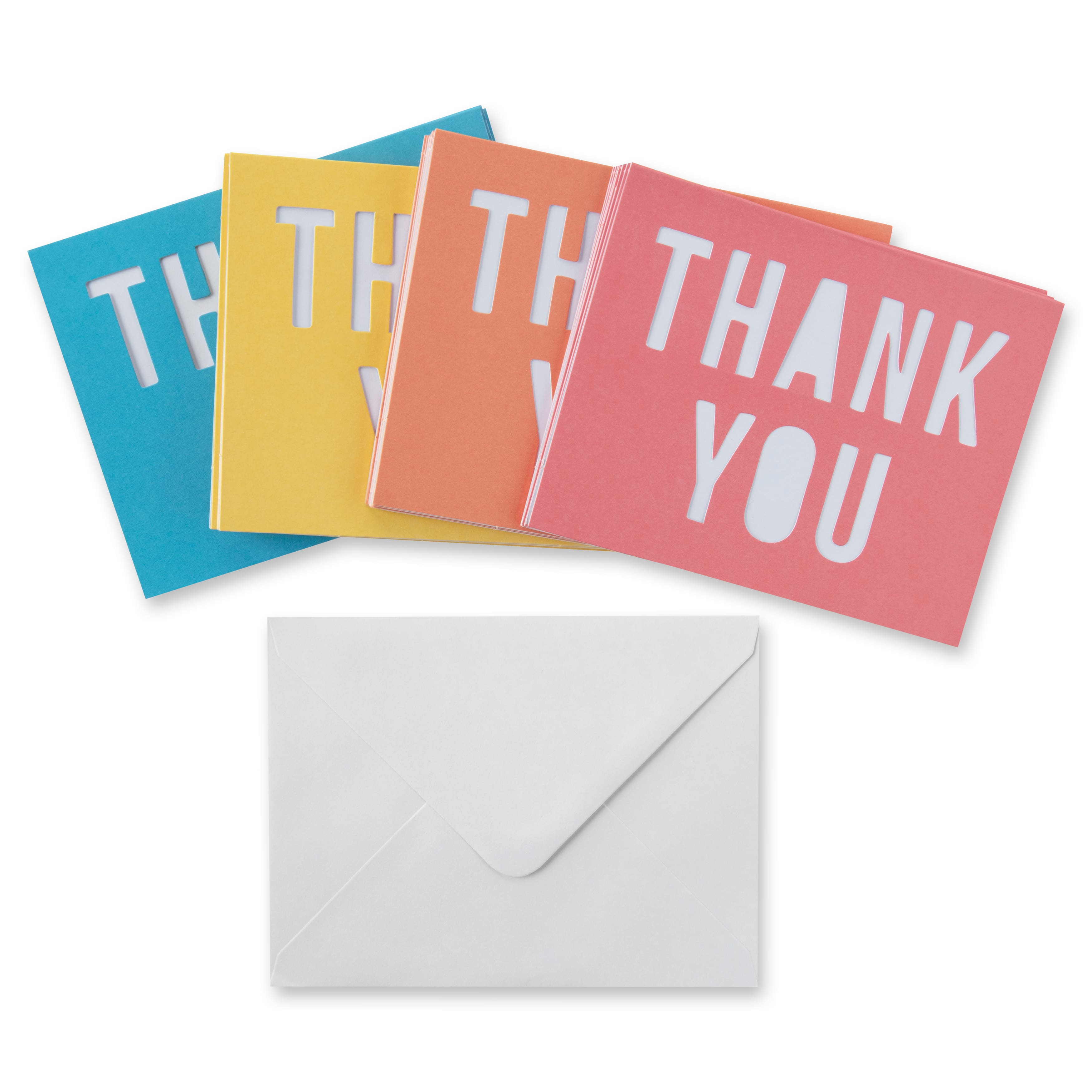 6 Packs: 40 ct. (240 total) 5.5&#x22; x 4.2&#x22; Thank You Cards &#x26; Envelopes by Recollections&#x2122;