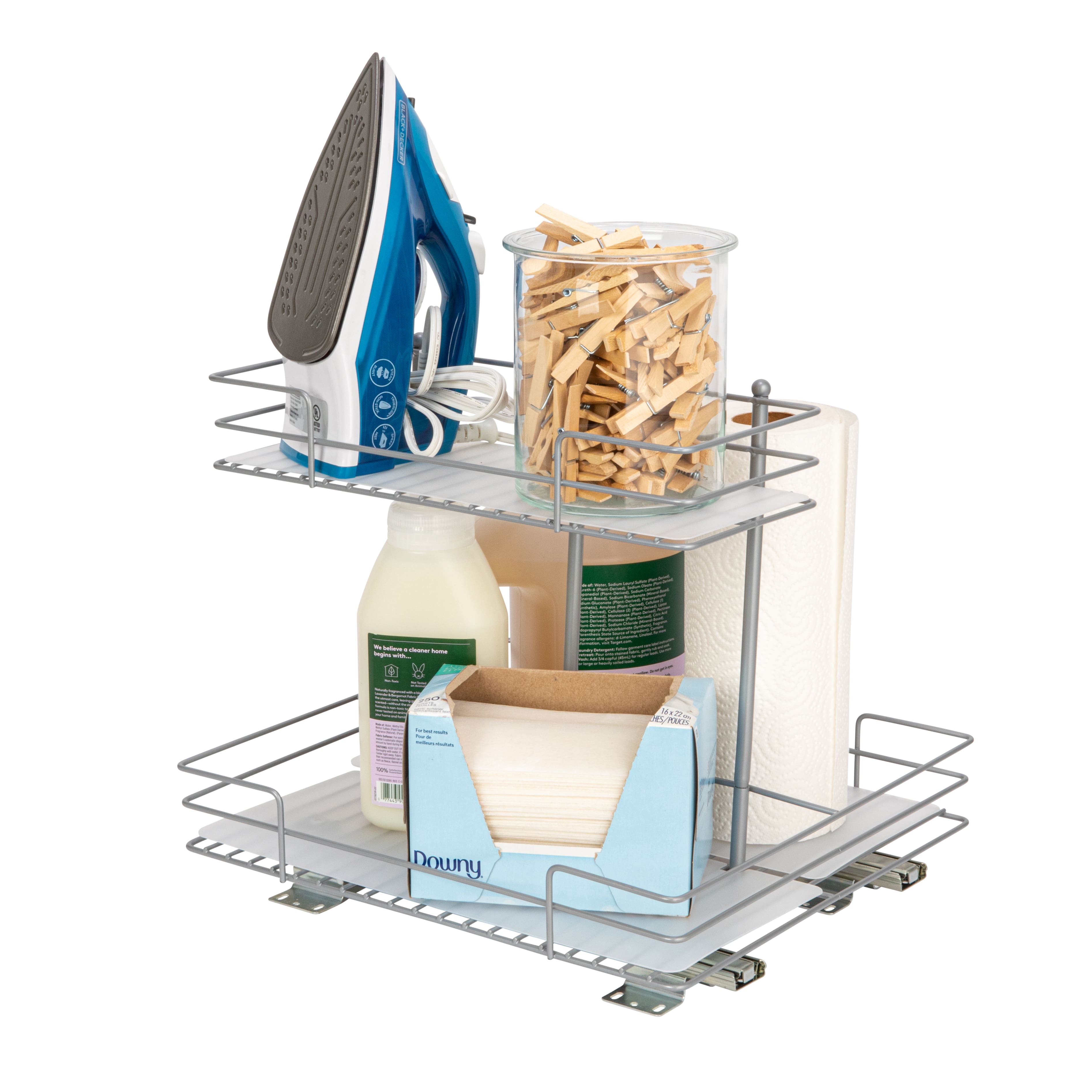 Household Essentials Glidez Double-Sided 2-Tier Organizer