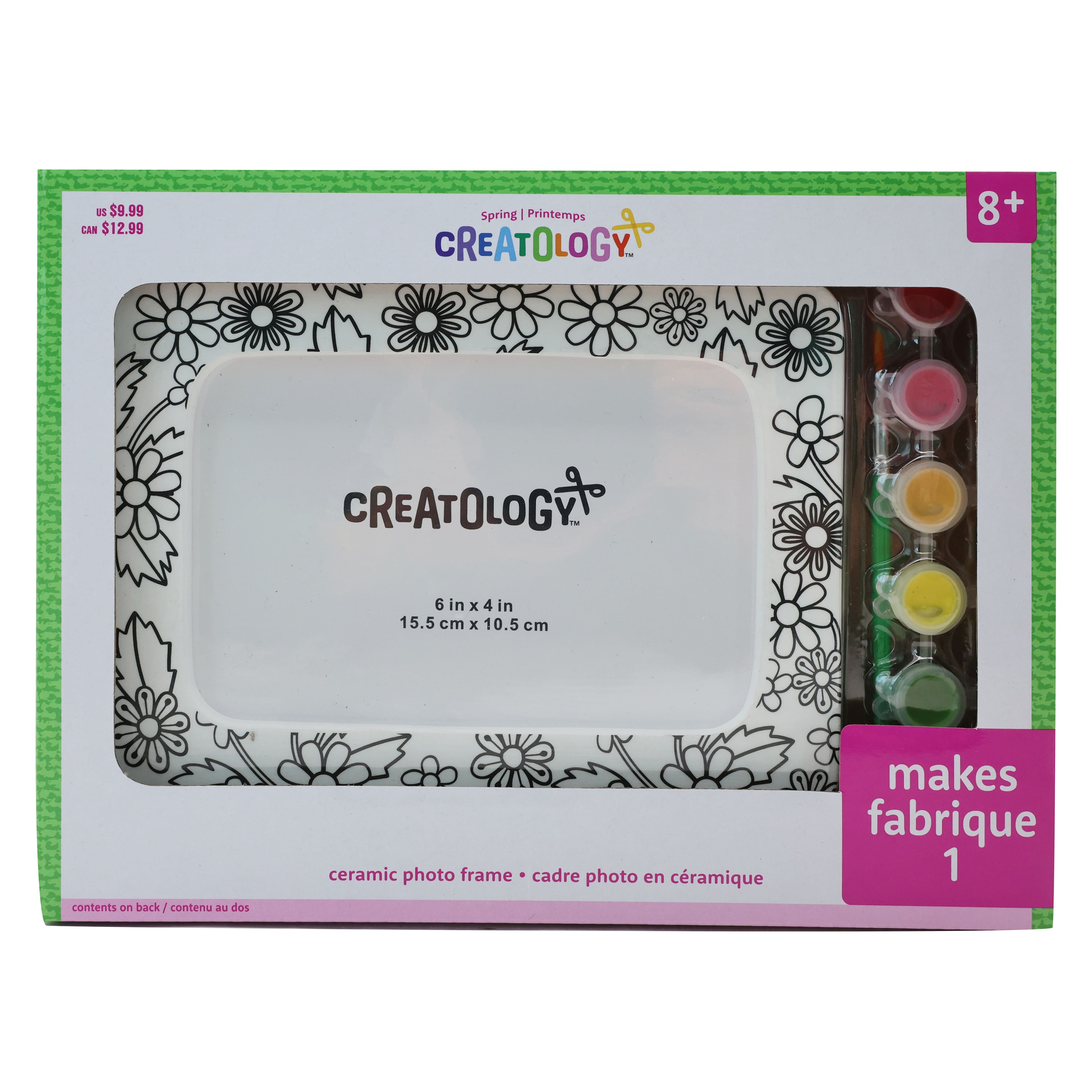 Spring Flowers Rectangle Ceramic Photo Frame Kit by Creatology&#x2122;