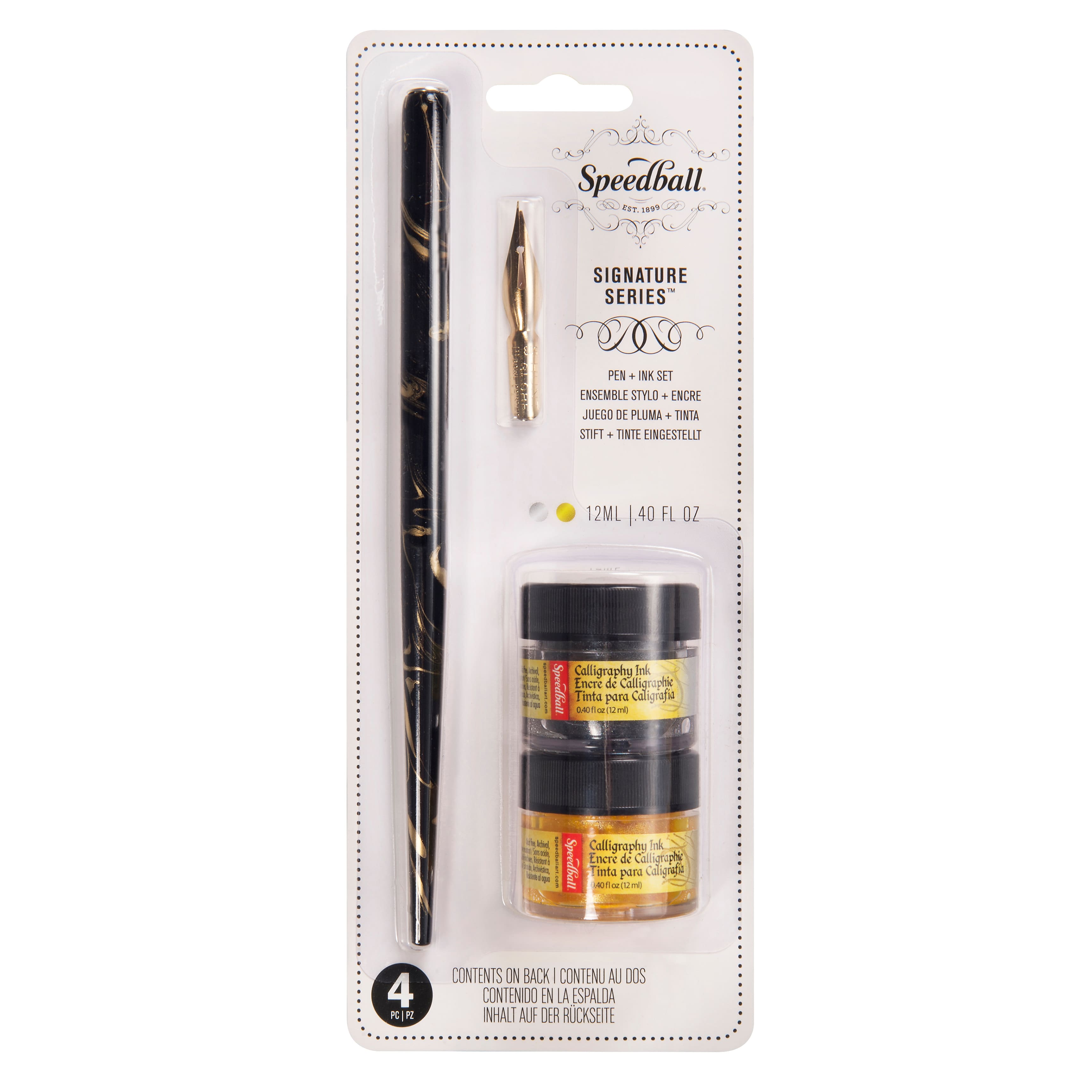 Speedball&#xAE; Signature Series Pen &#x26; Metallic Ink Set