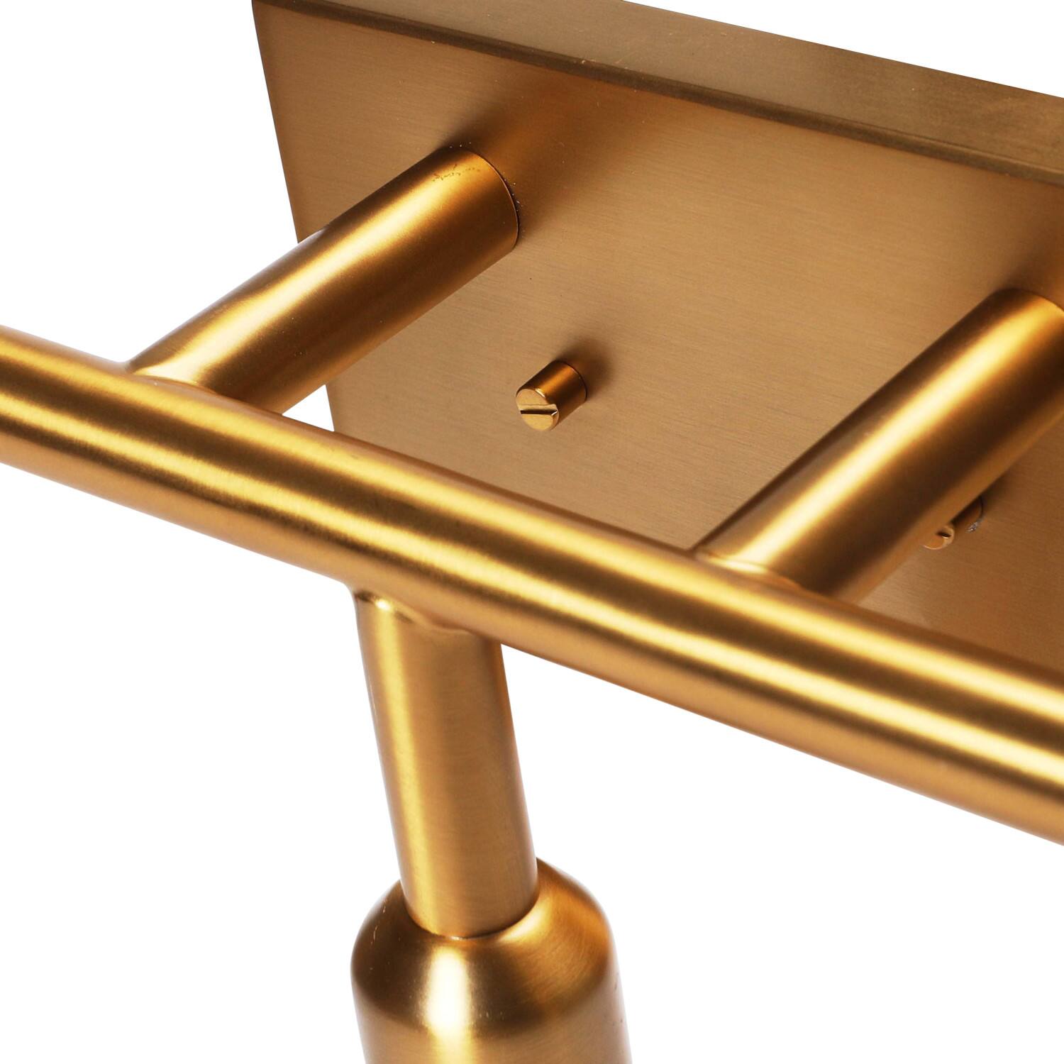 Hello Honey® Robert Stevenson Lighting Benson Exposed Bulb Metal 3-Light Vanity