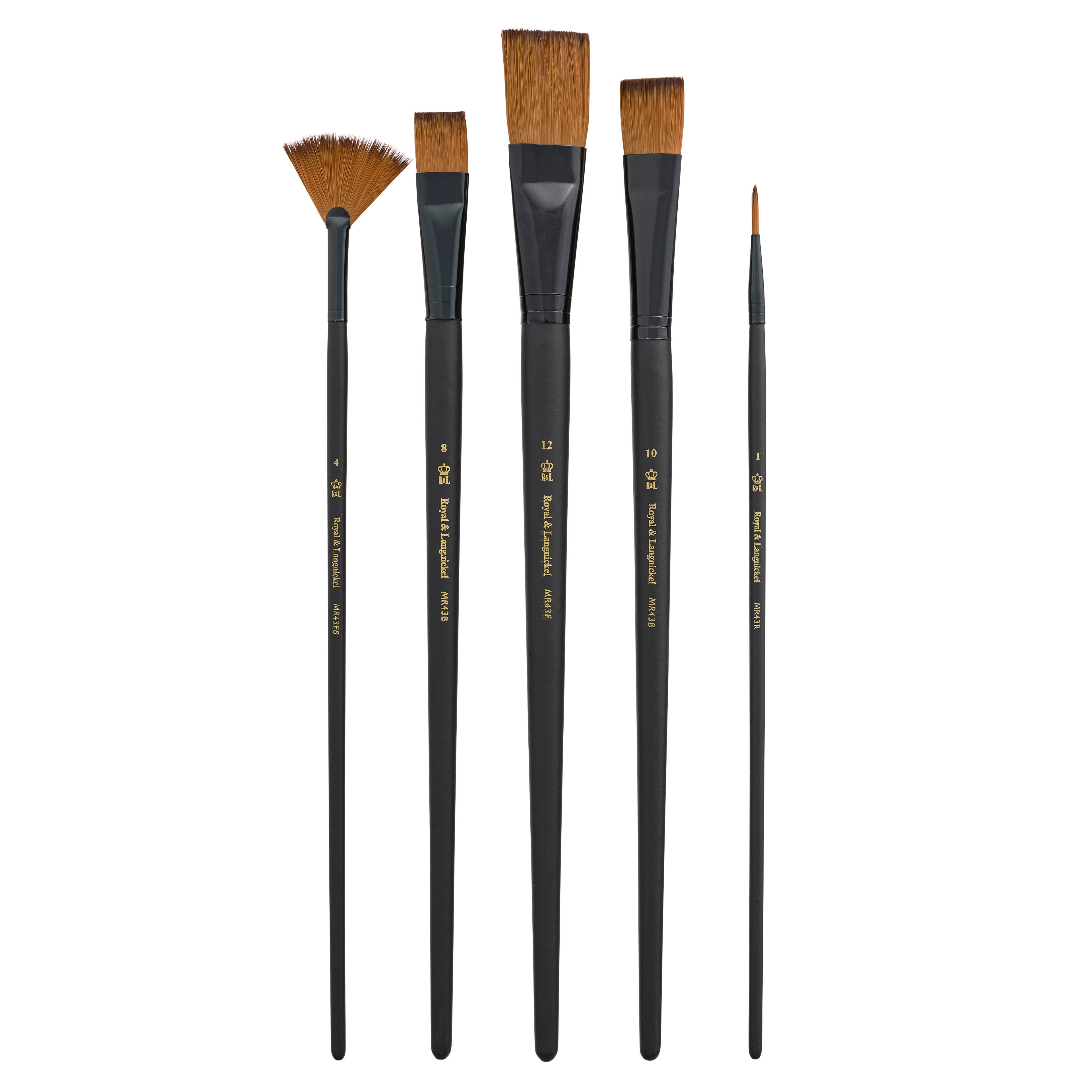 9 Pack: Royal & Langnickel® Essentials™ Bright Brush Set