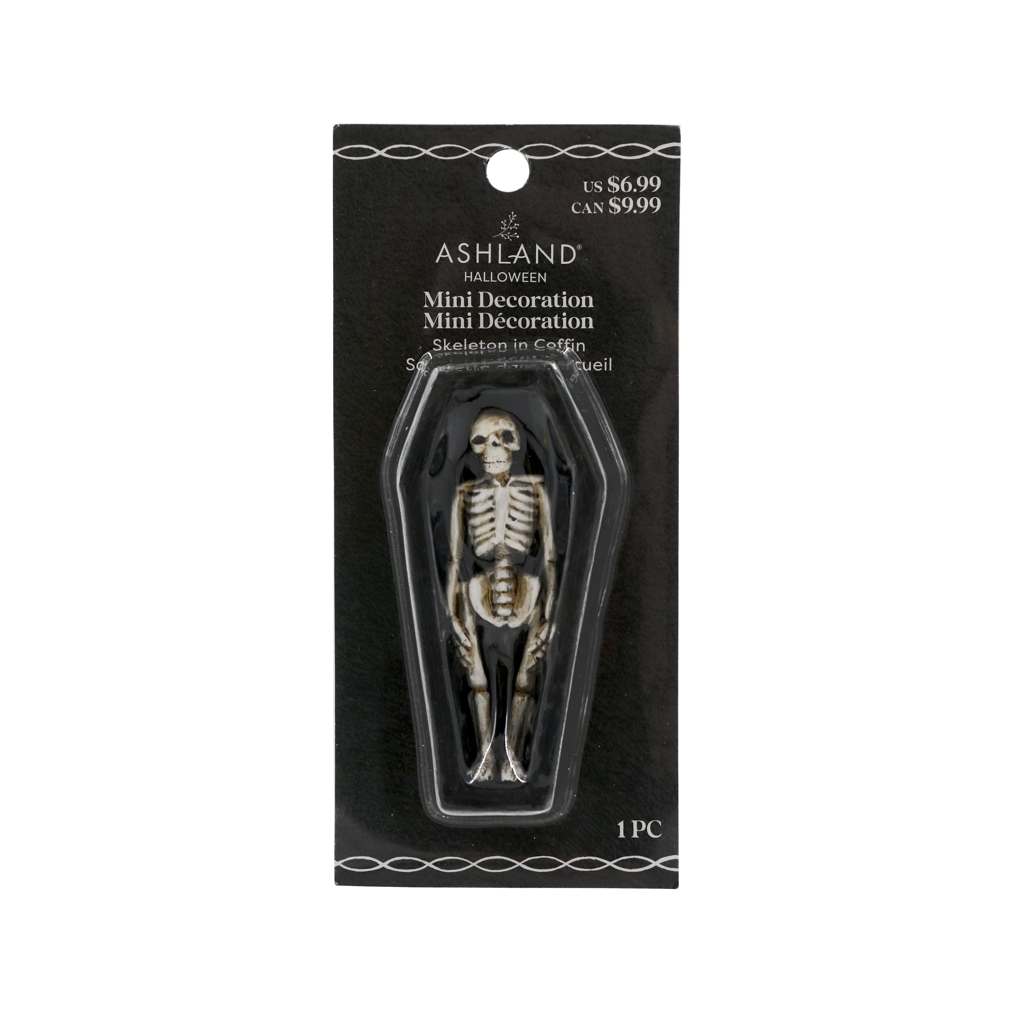 Mini Skeleton in Black Coffin by Ashland&#xAE;