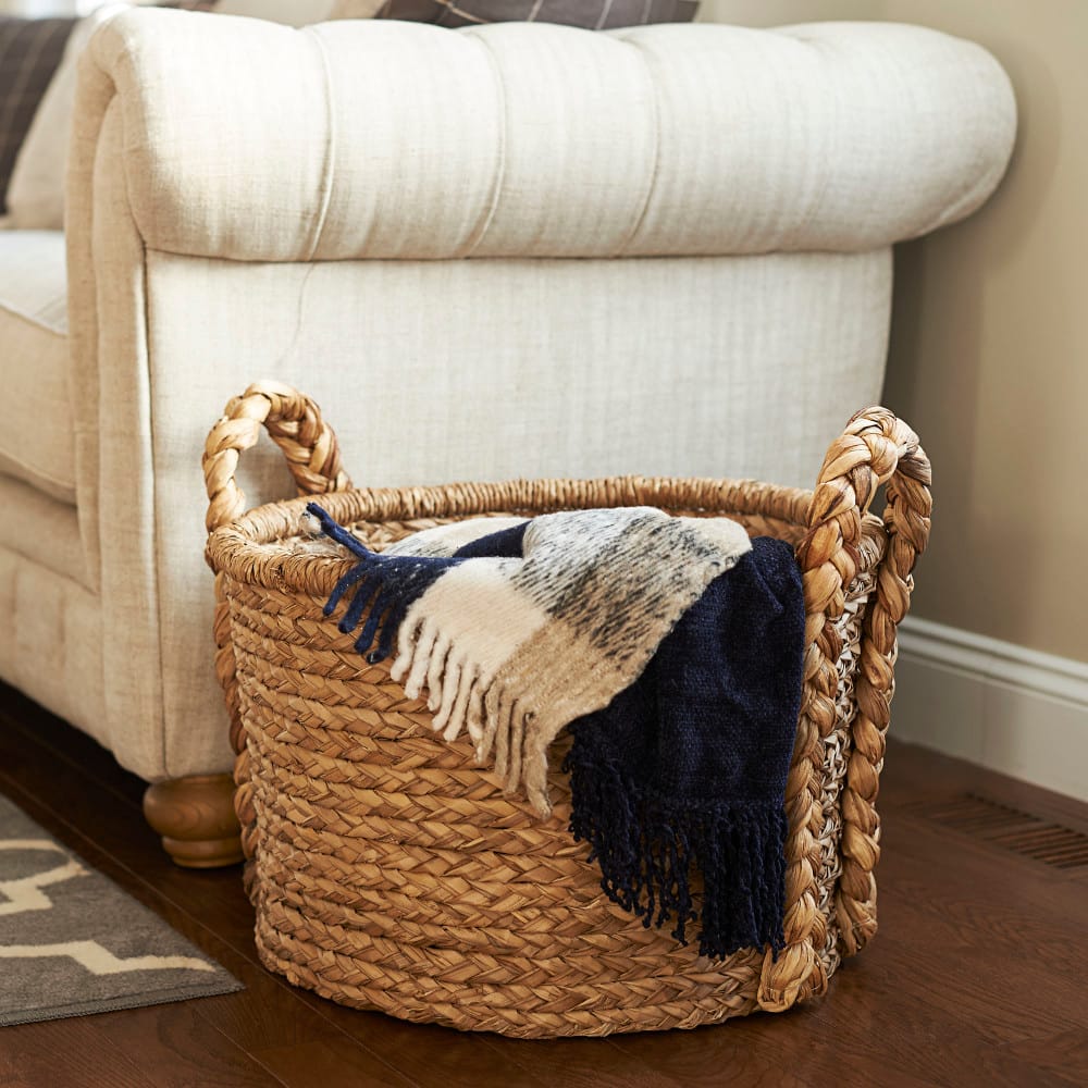 Household Essentials Large Wicker Storage Basket