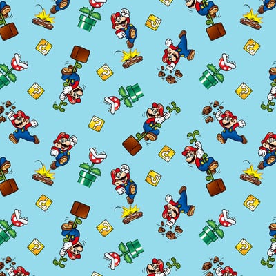 Nintendo® Super Mario™ Toss Cotton Fabric | Michaels