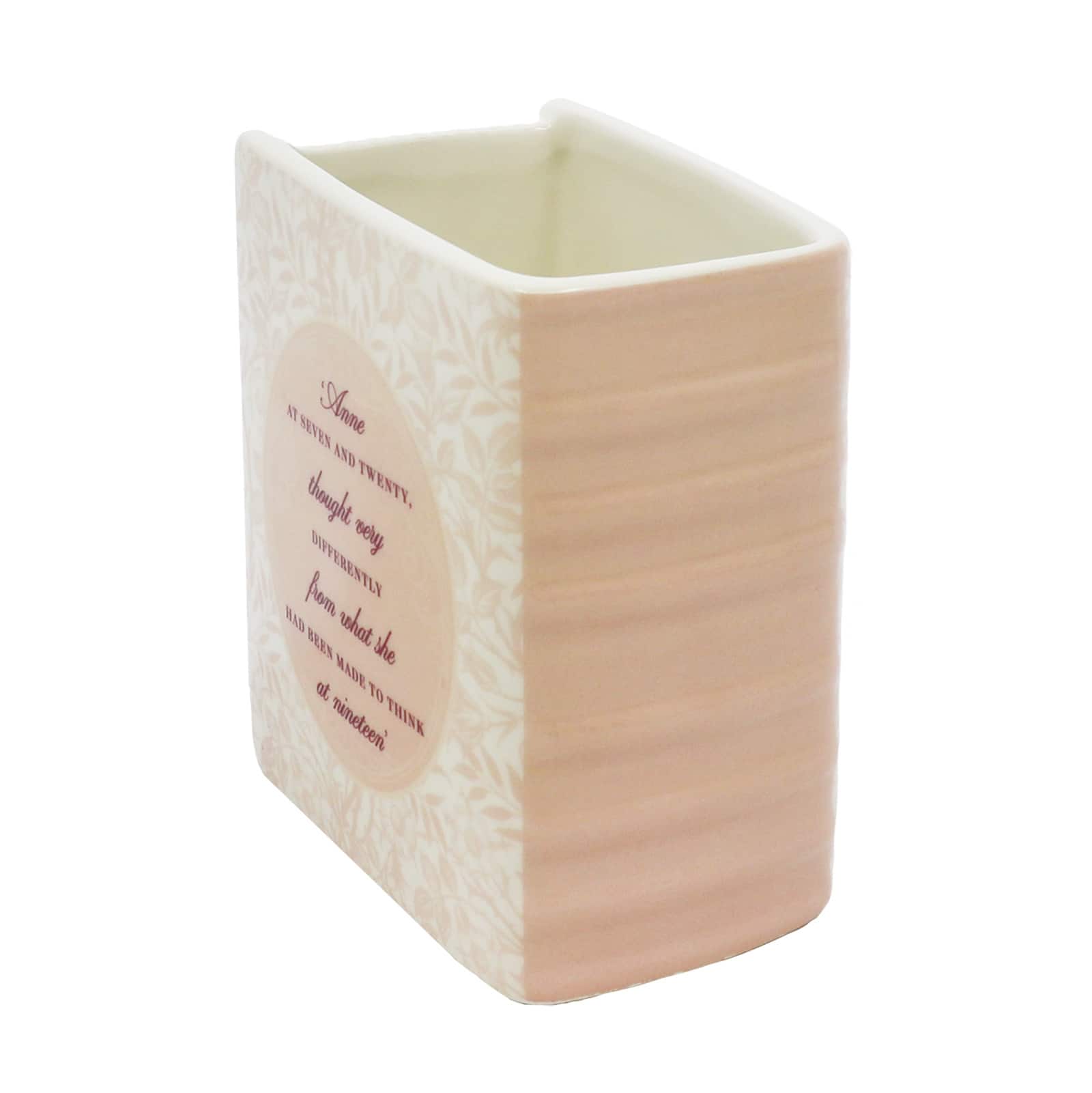 6&#x22; Pink Persuasion Ceramic Book Vase by Ashland&#xAE;