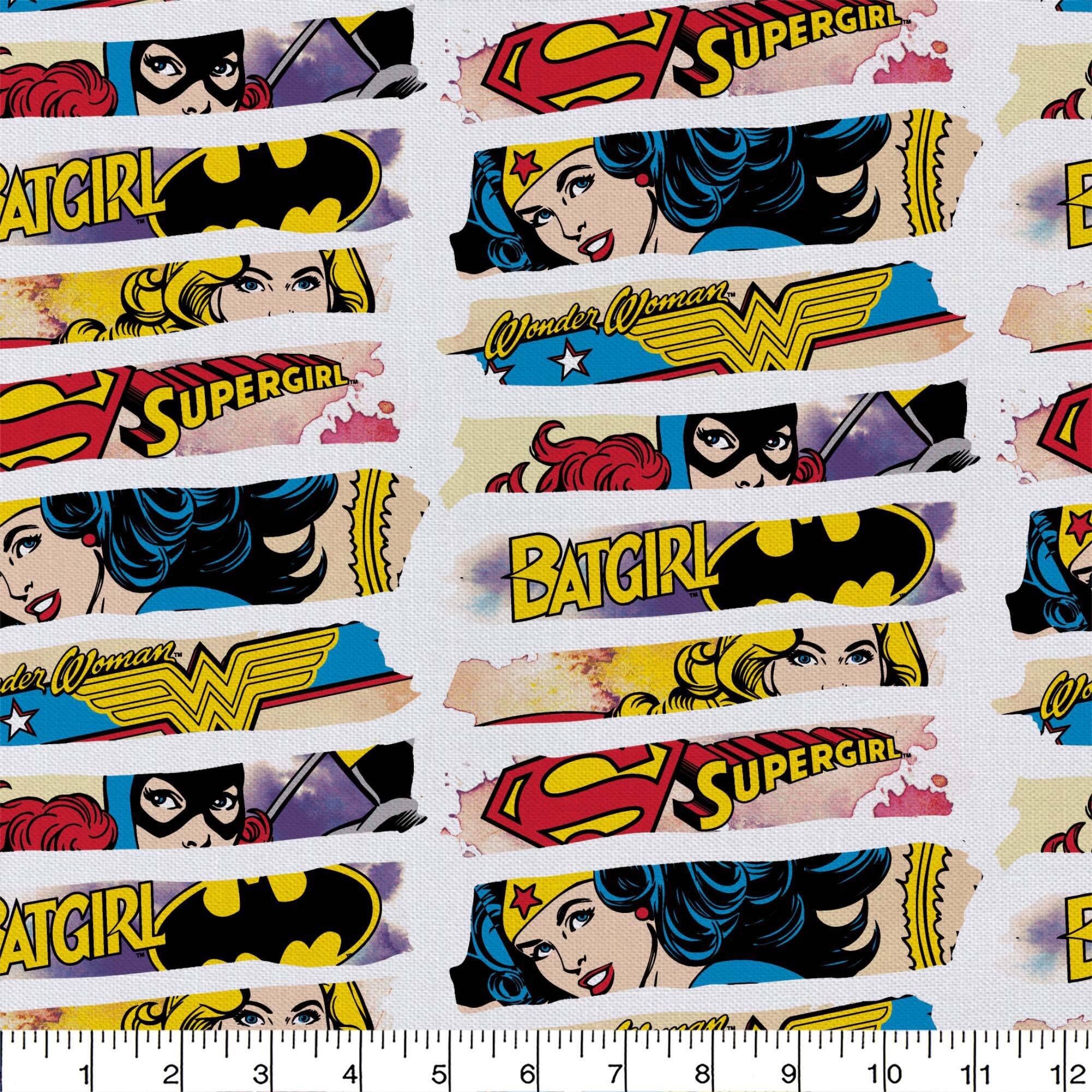 Camelot Fabrics DC Comics Heroines Cotton Fat Quarter Bundle