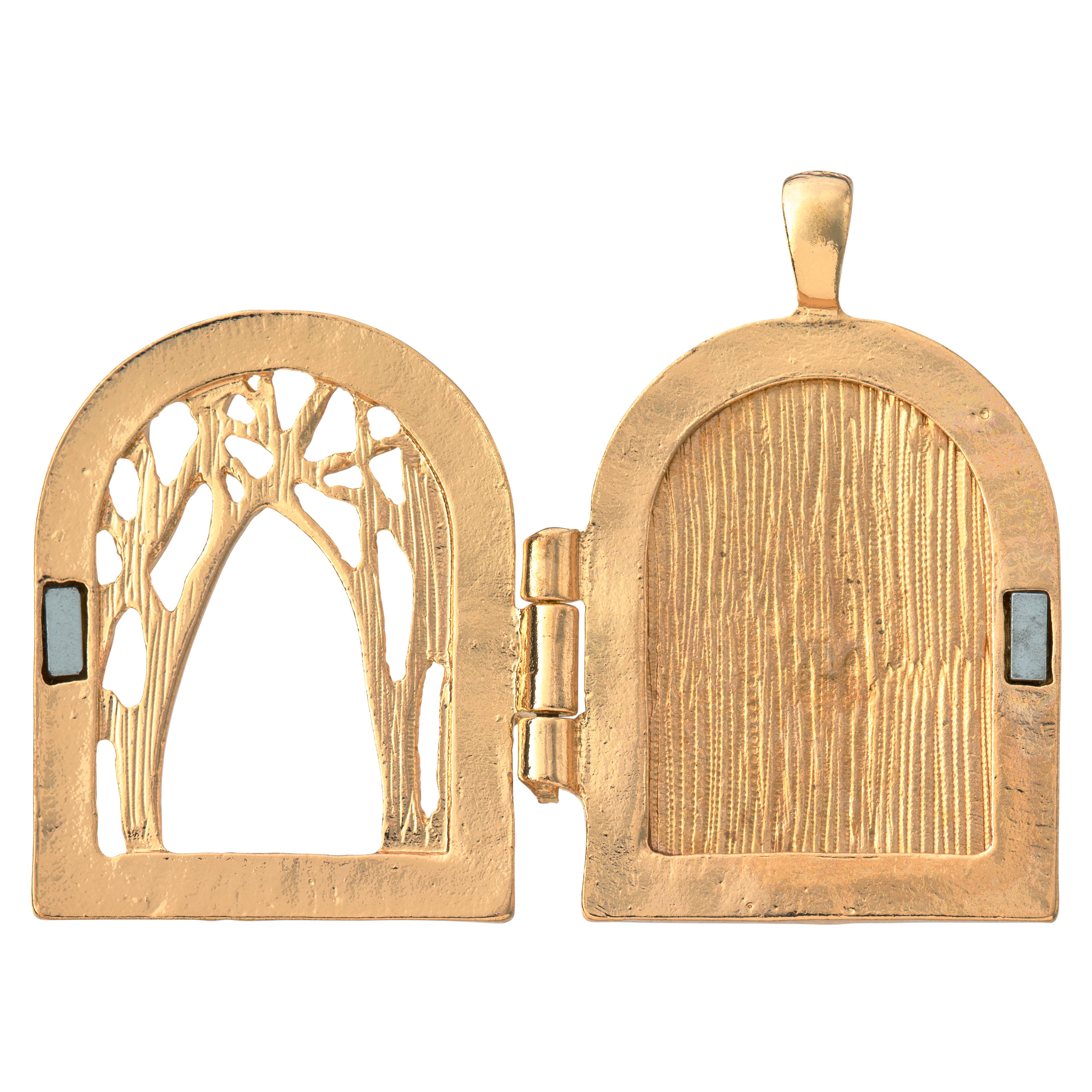 12 Pack: Gold Tree Arch Locket by Bead Landing™