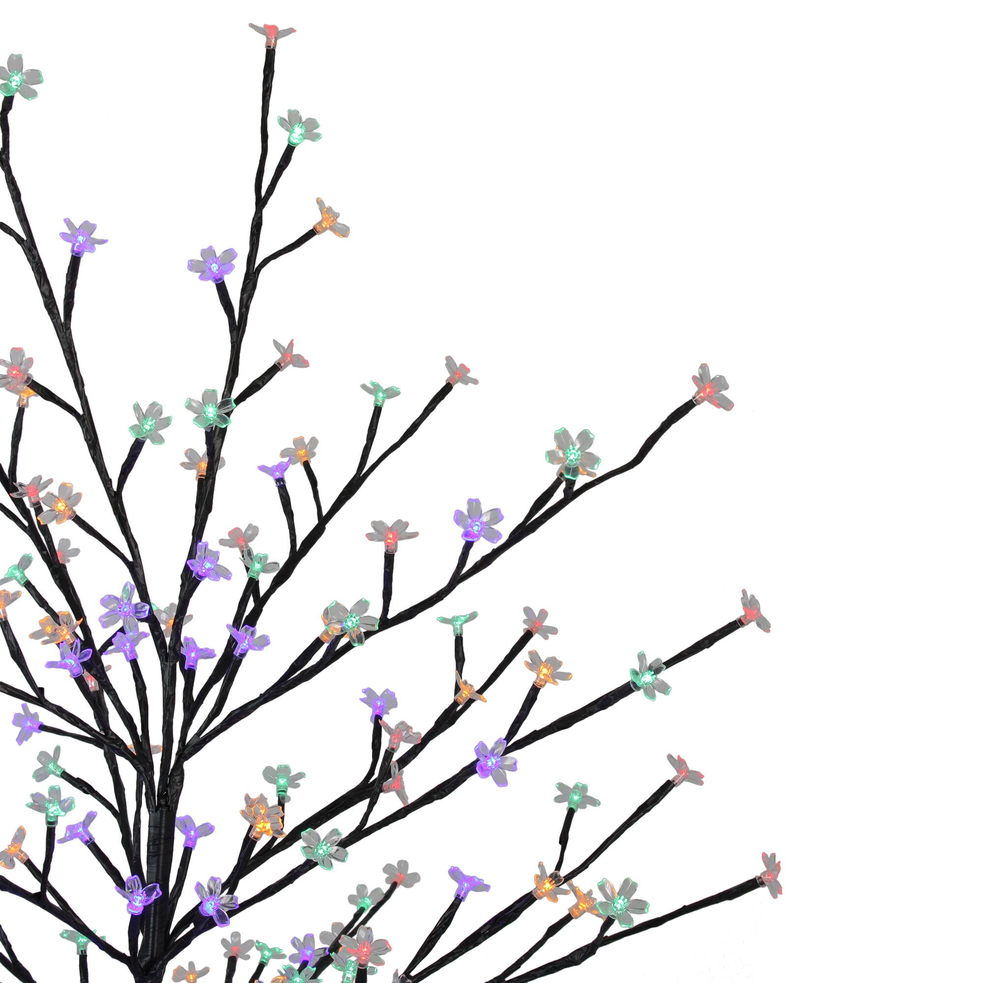 6ft. Multicolor LED Cherry Blossom Flower Artificial Tree