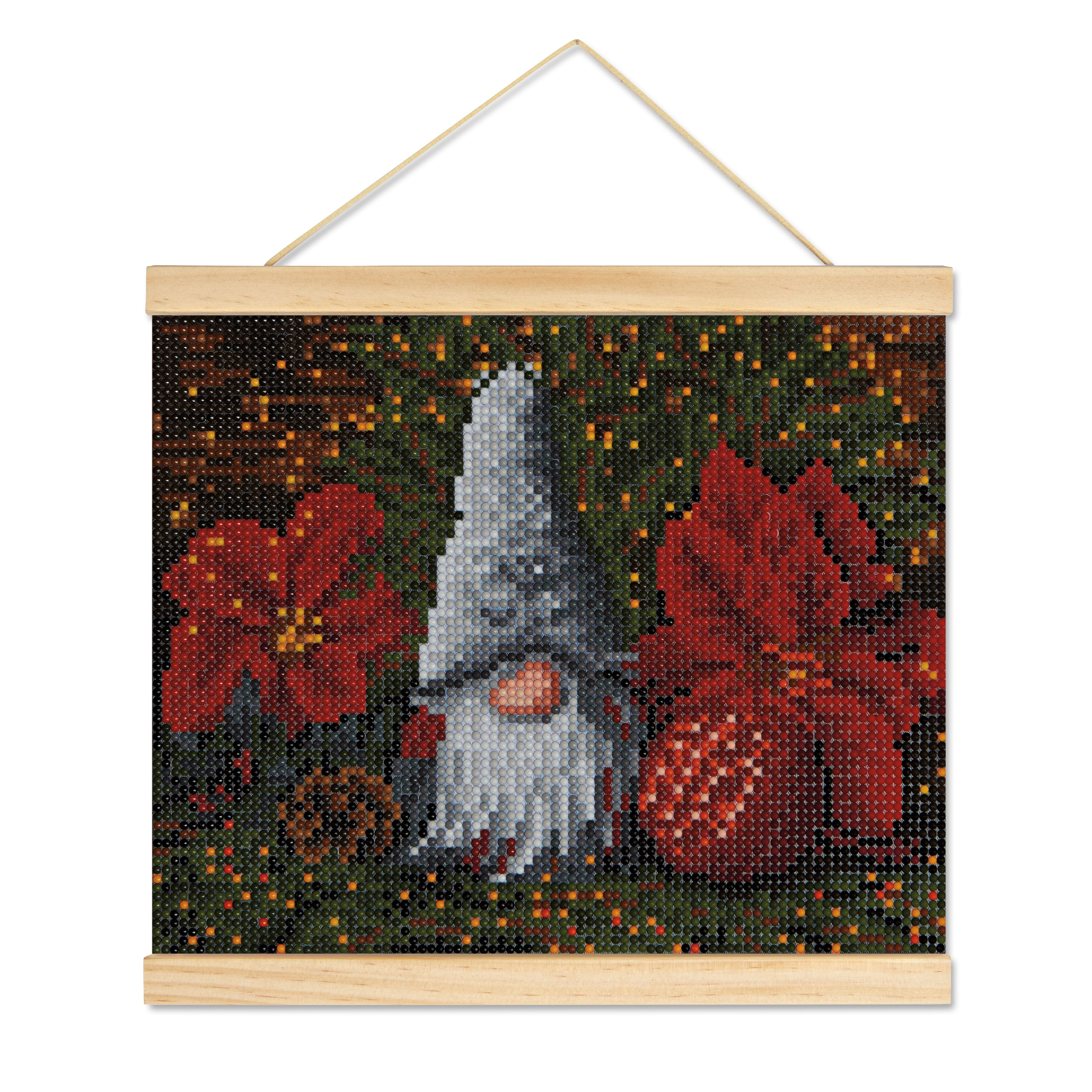 8&#x22; x 10&#x22; Christmas Gnome with Frame Diamond Art Kit by Make Market&#xAE;