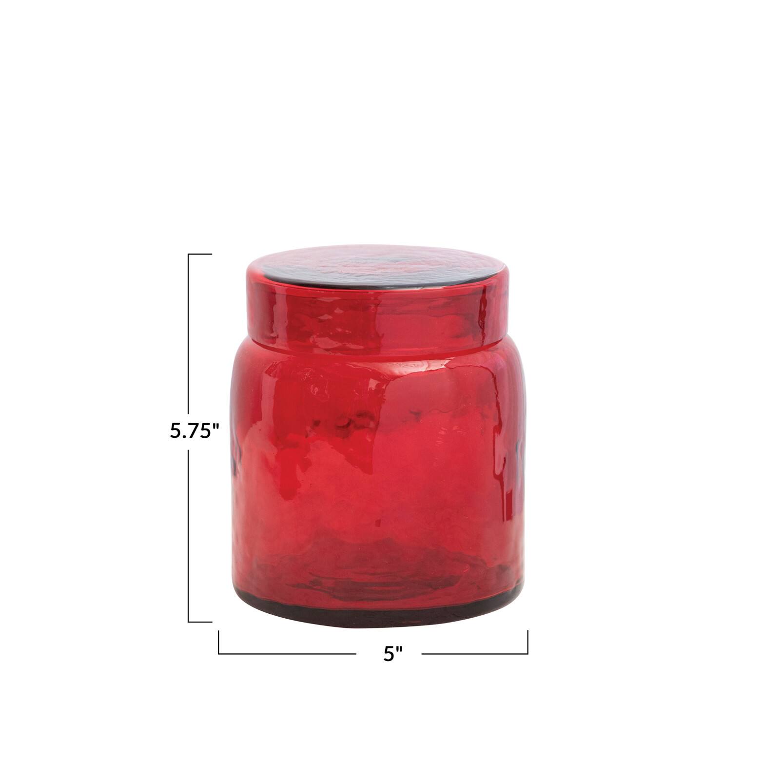Hello Honey&#xAE; Red Glass Jar