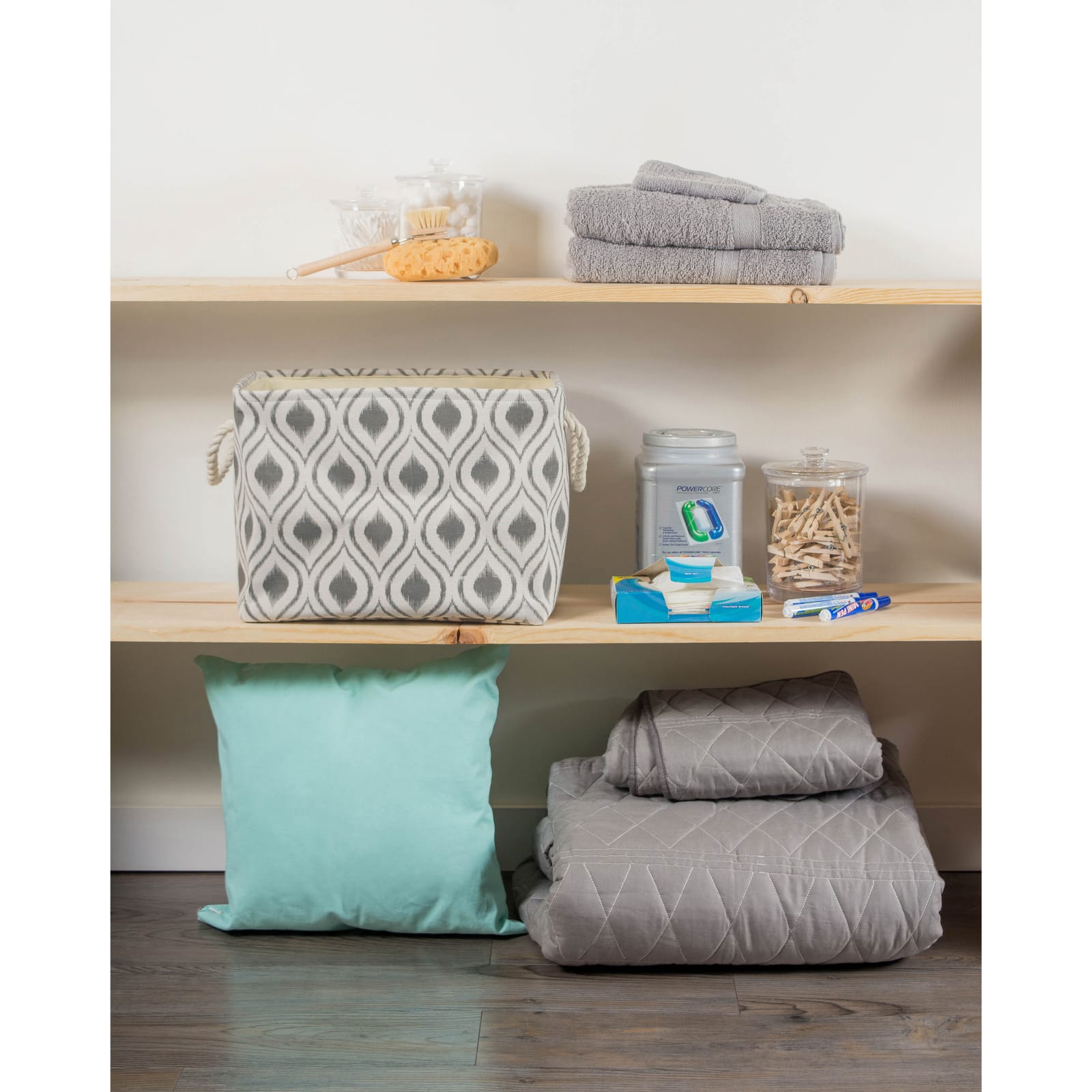 DII® Medium Rectangle Ikat Mineral Polyester Bin