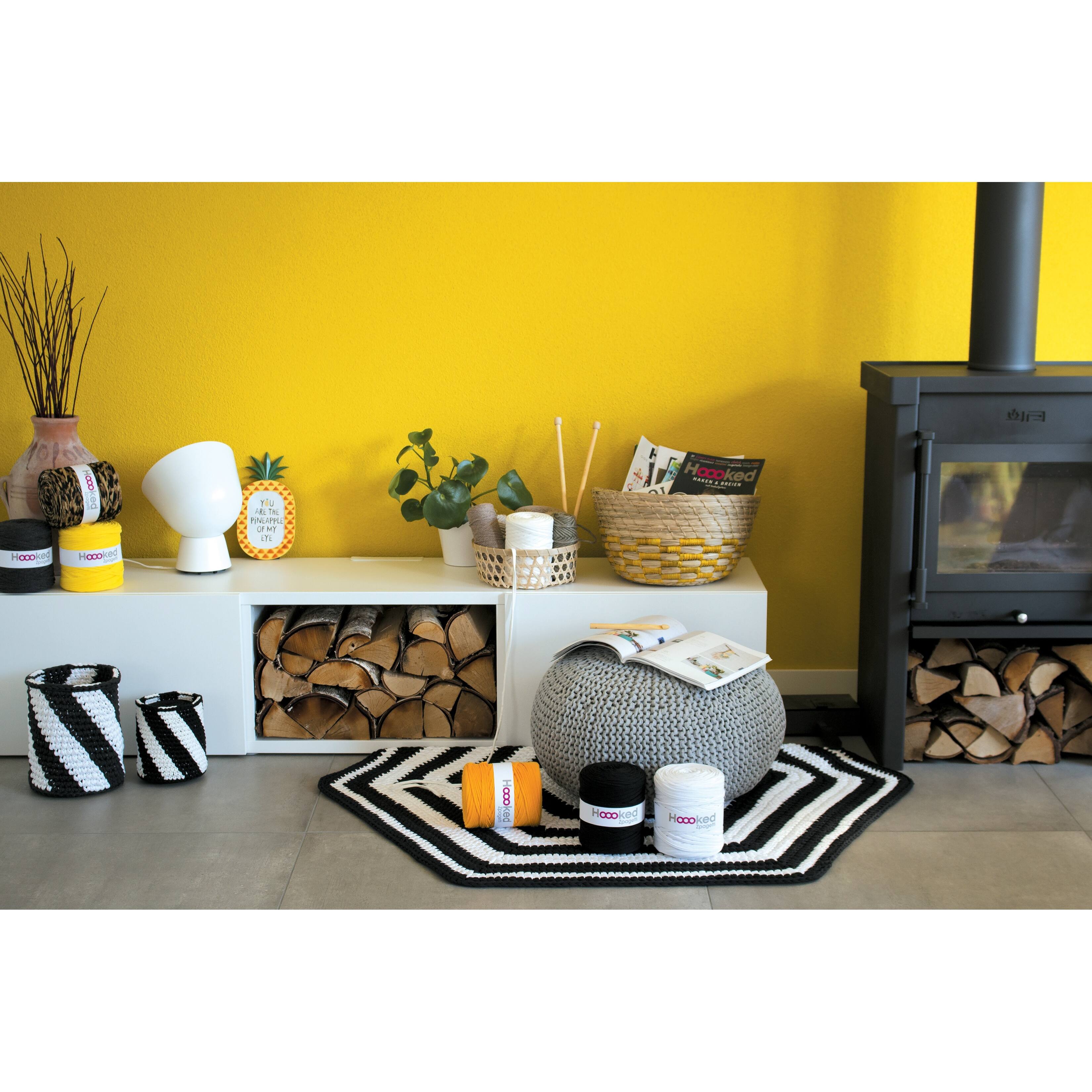 Hoooked Sailor Blue Knit & Crochet Pouf Kit