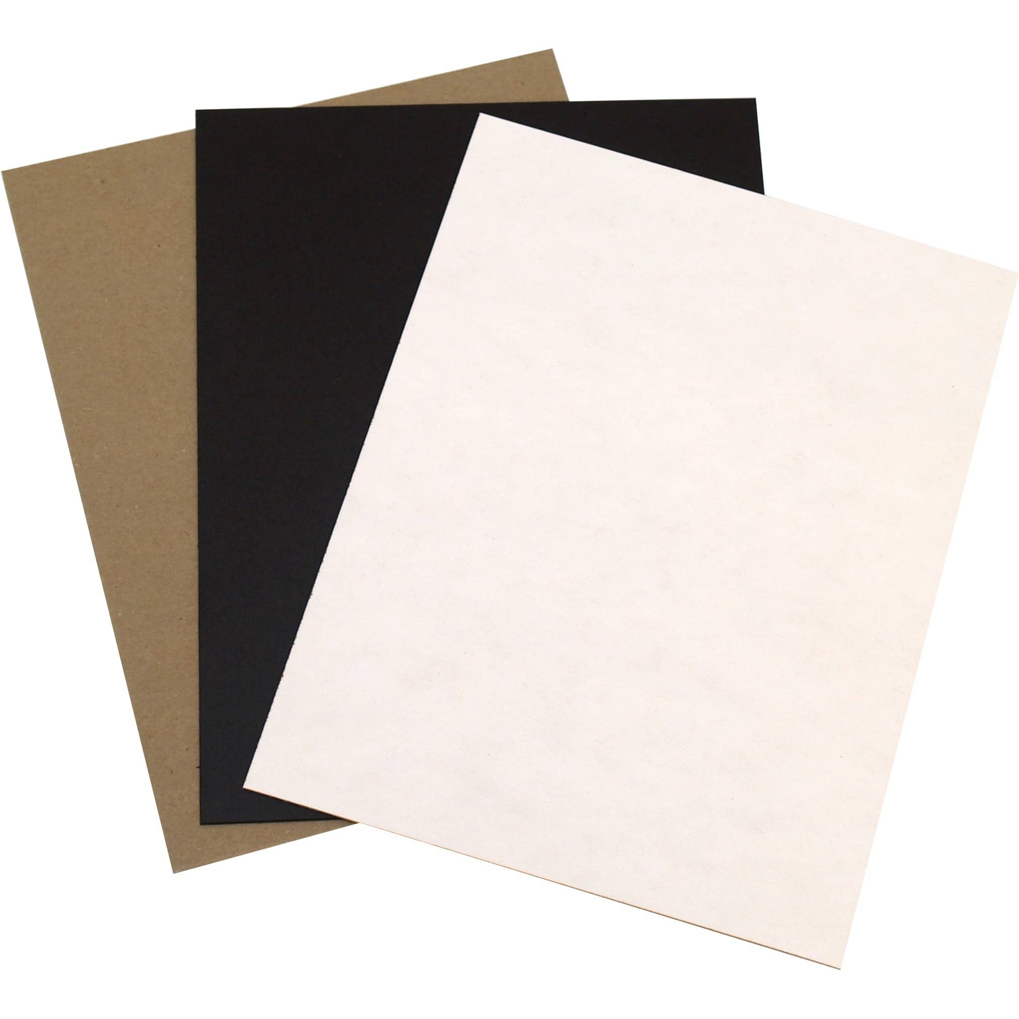 Grafix Medium Weight Chipboard Assorted 8.5"x11" 15/Pkg-