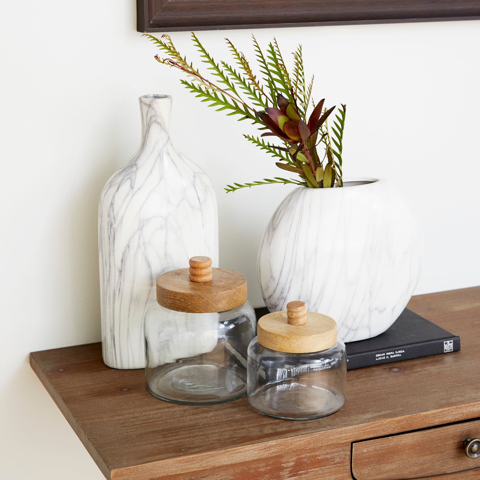 Clear Glass Farmhouse Canisters Set