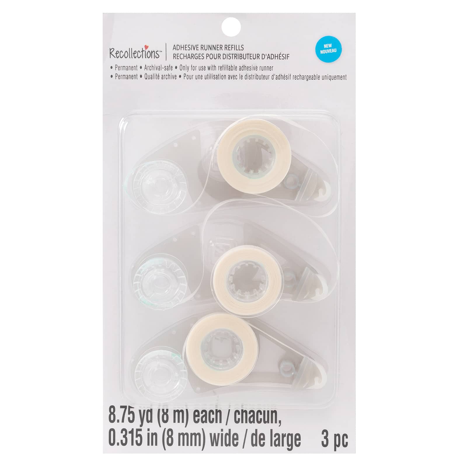 Adhesive Runner Refills by Recollections™, 3ct.#@#Adhesive Runner Refills by Recollections™, 3ct.