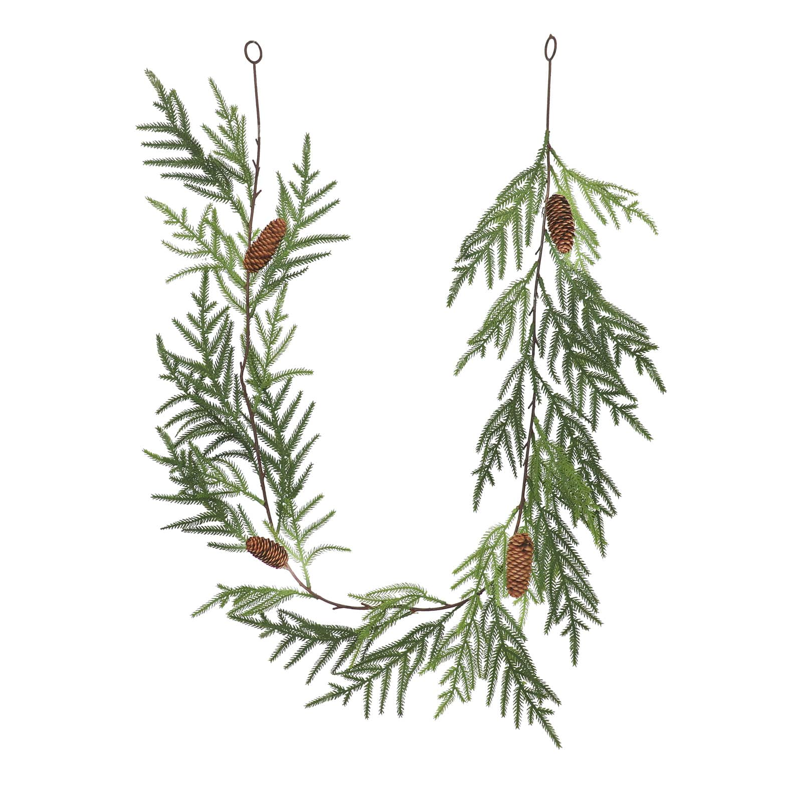 6ft. Green Soft Pine &#x26; Long Pinecone Garland by Ashland&#xAE;