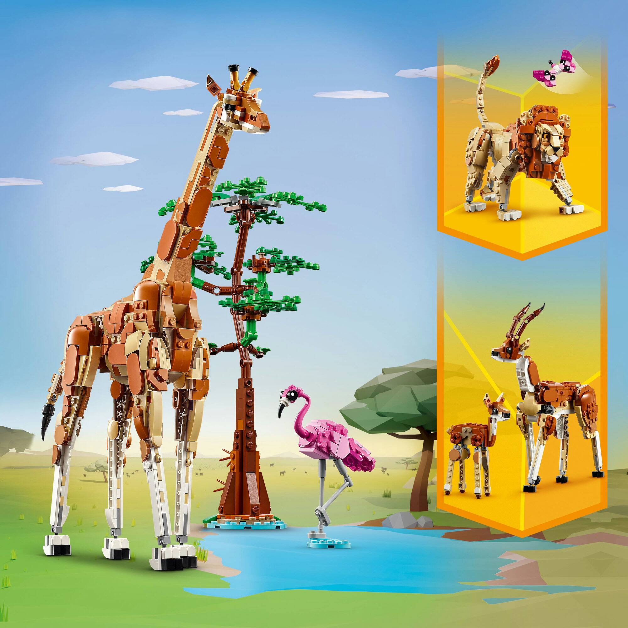 LEGO&#xAE; Creator Wild Safari Animals 3in1 Set 31150
