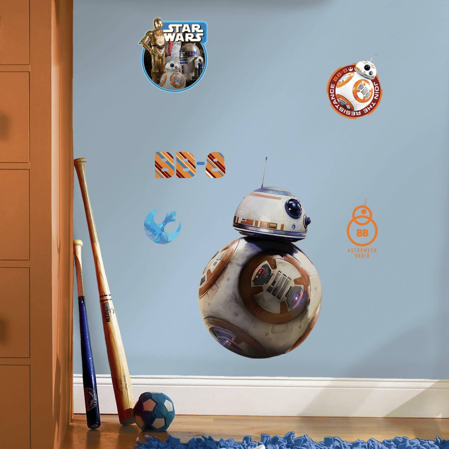 RoomMates Star Wars Episode VII BB-8 Peel &#x26; Stick Giant Decal