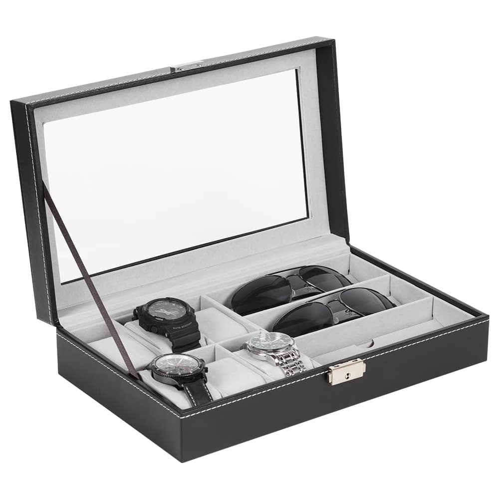 Midnight Black Dark Jewelry Watch Box