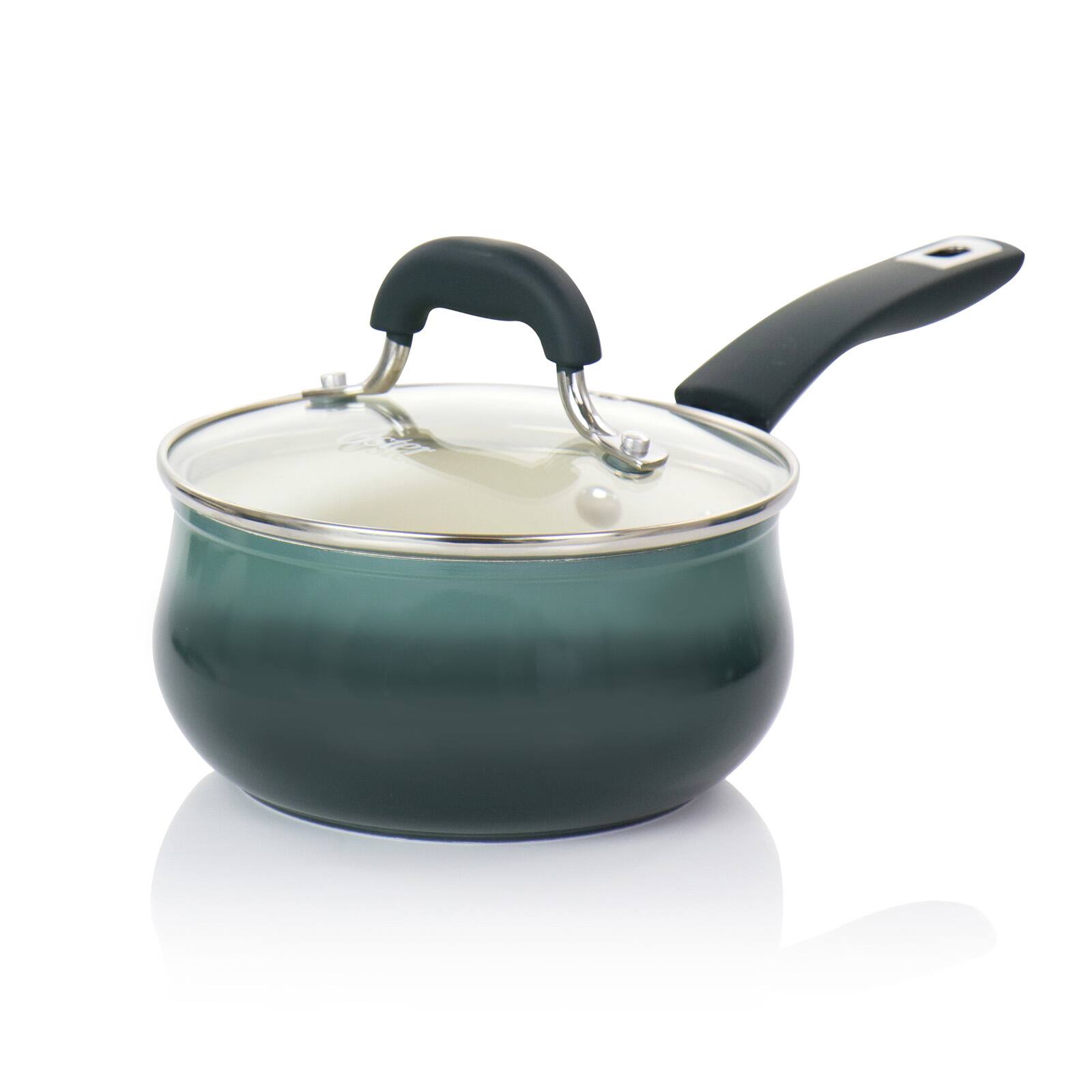 Oster Corbett 8-Piece Blue Nonstick Aluminum Cookware Set
