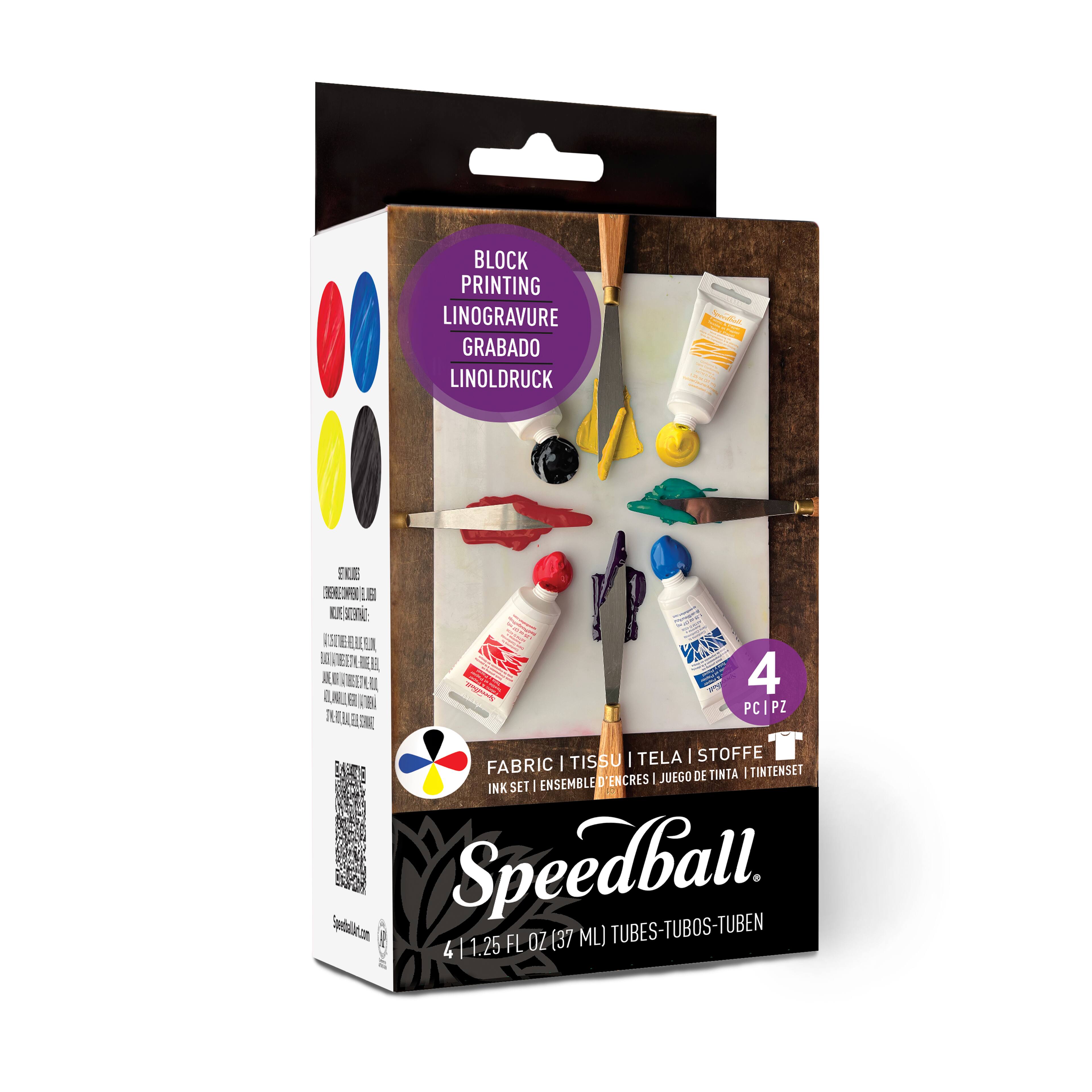 Speedball&#xAE; Fabric Block Printing Ink Set
