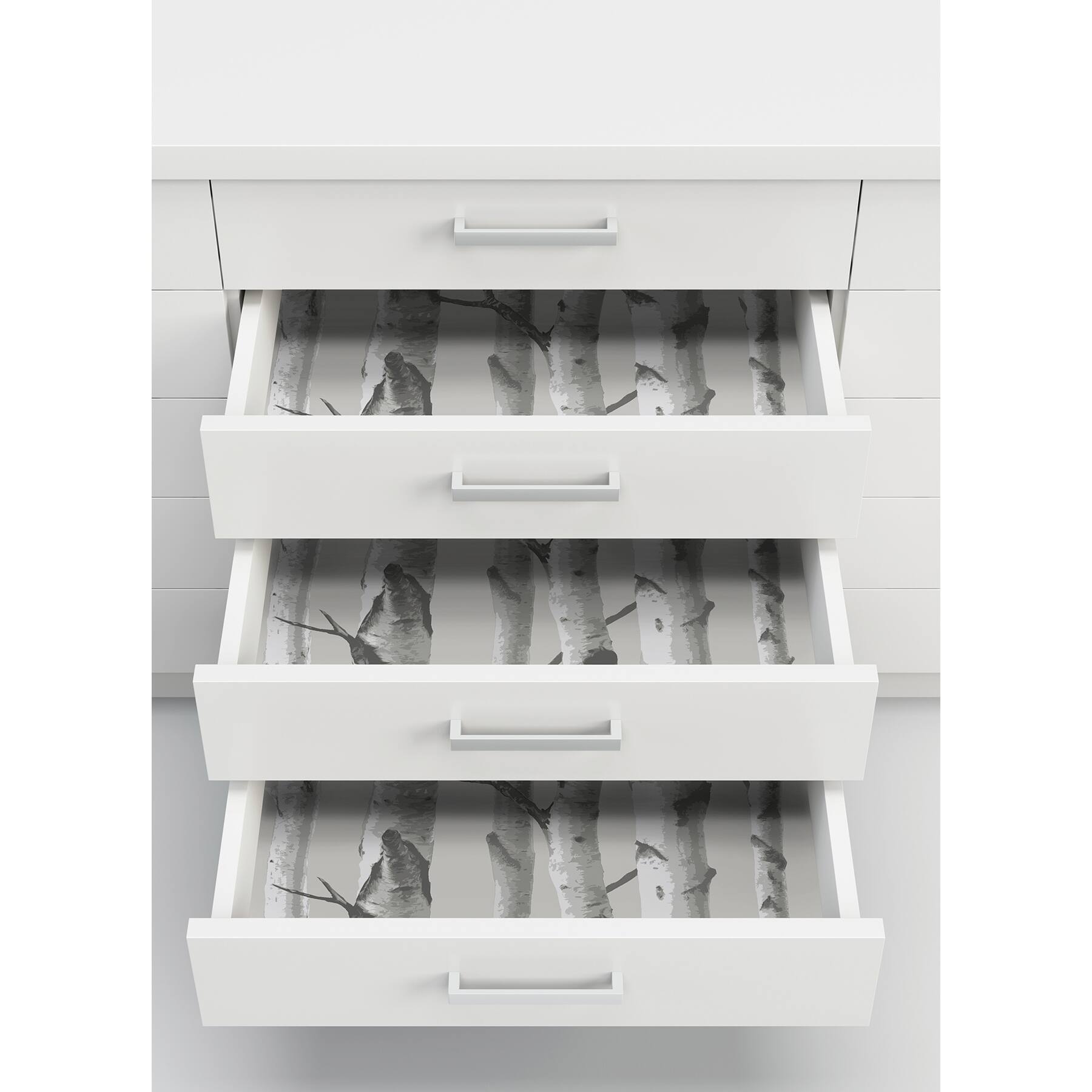 InHome Birch Forest Gray Peel & Stick Wallpaper