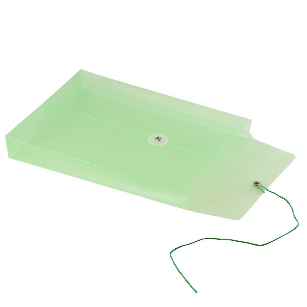 JAM Paper 6.25&#x22; x 9.25&#x22; Button &#x26; String Tie Closure Plastic Envelopes, 12ct.