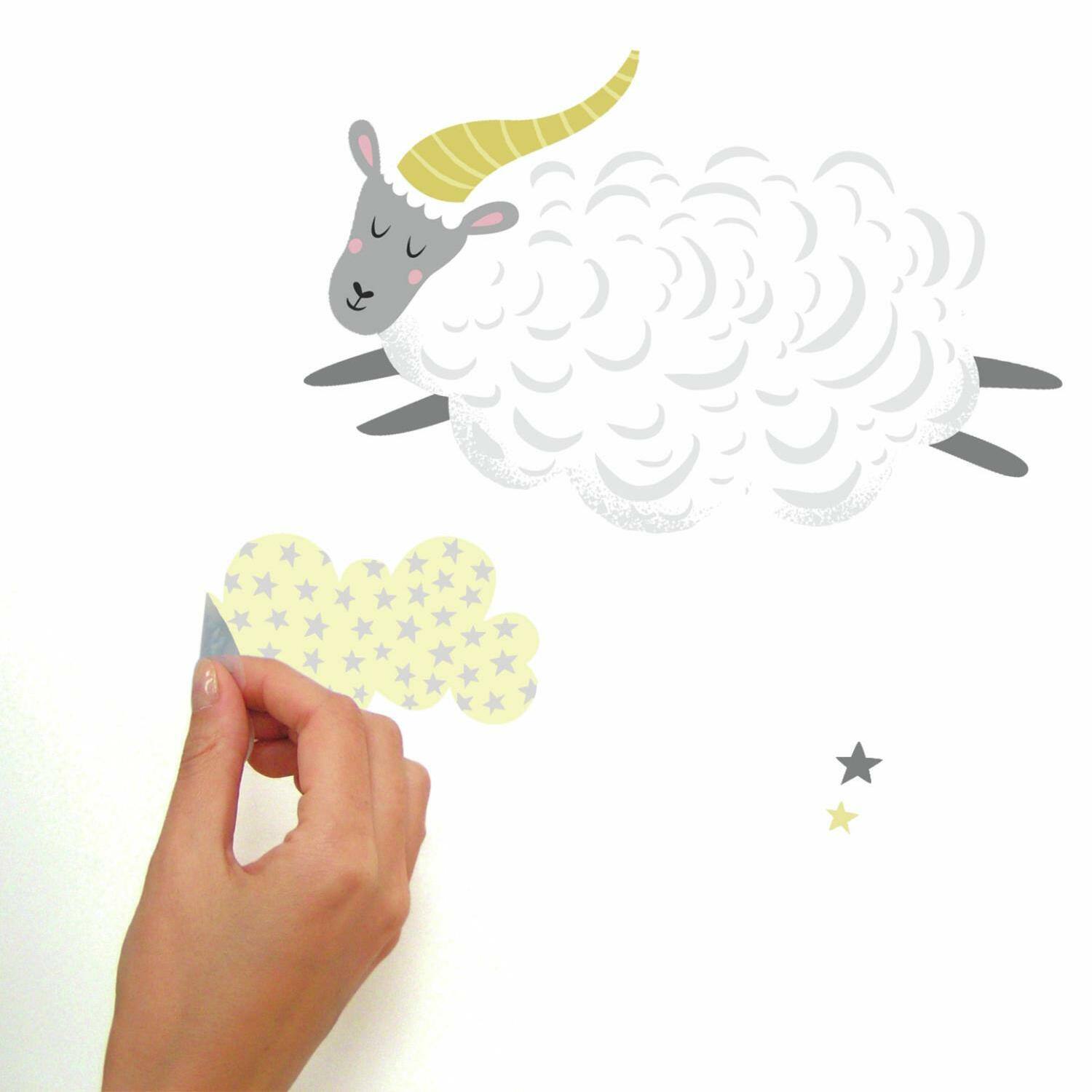 RoomMates Counting Sheep Peel &#x26; Stick Wall Decals