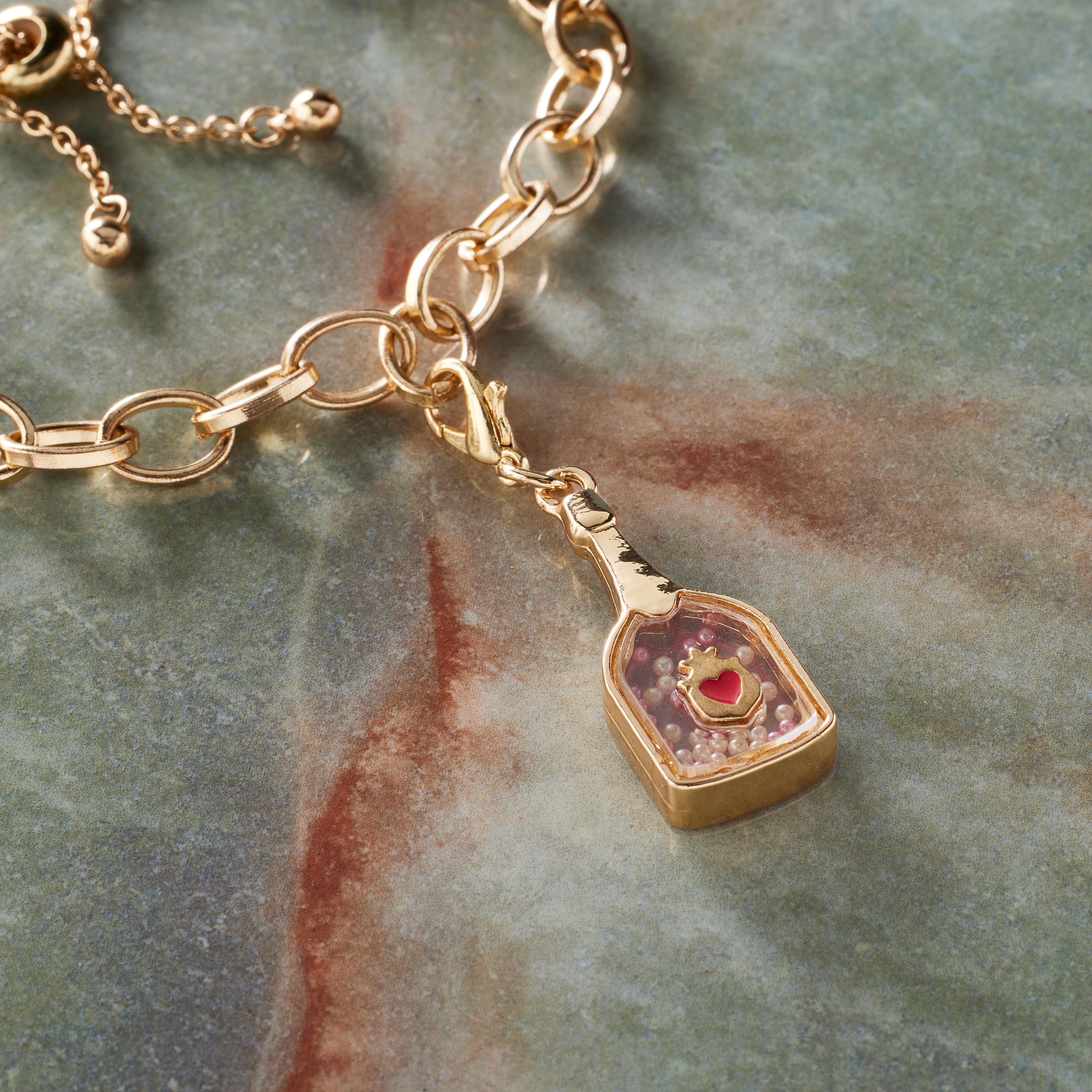 12 Pack: Champagne Bottle Shaker Charm by Bead Landing™