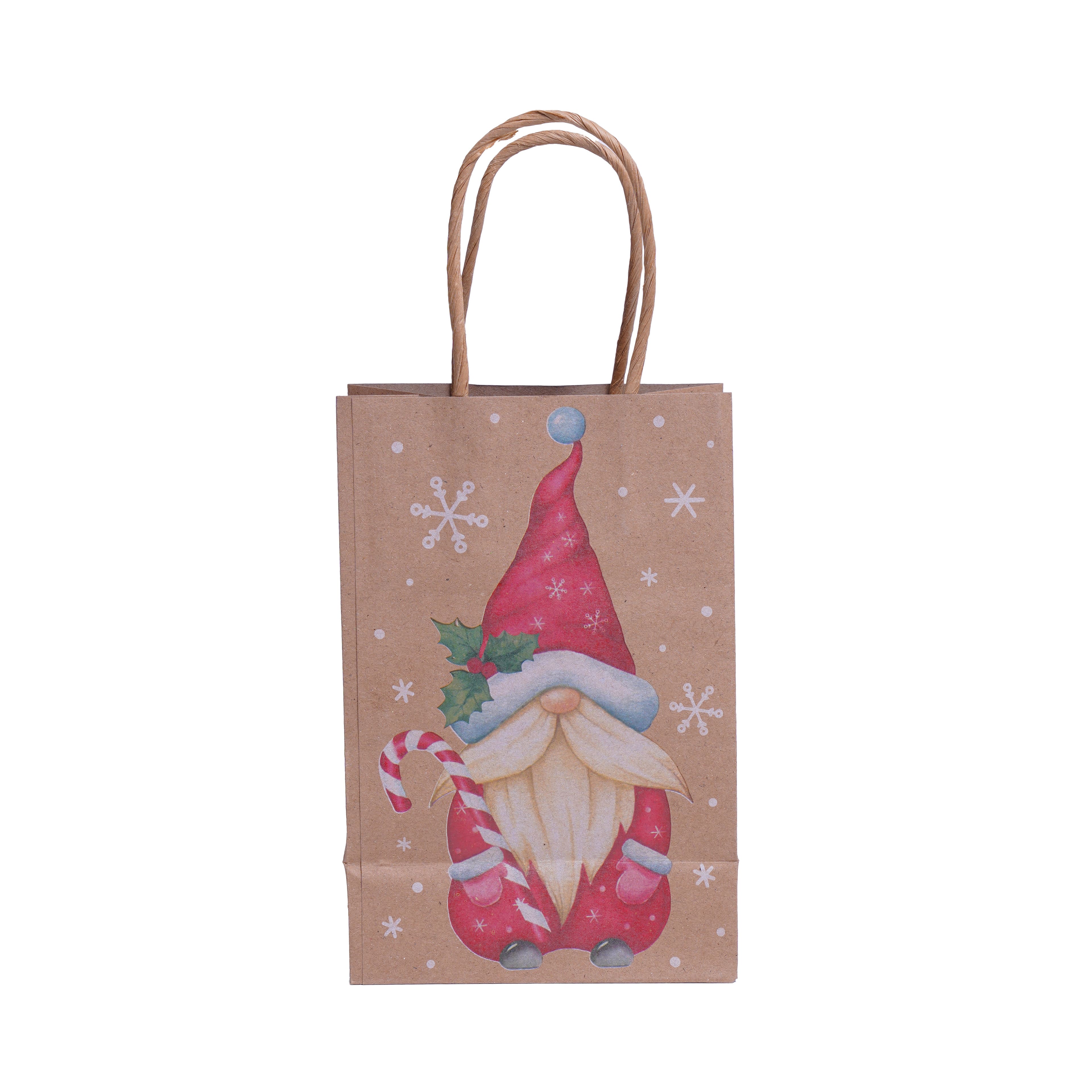 8&#x22; Santa Gnome Gift Bags, 6ct. by Celebrate It&#x2122;