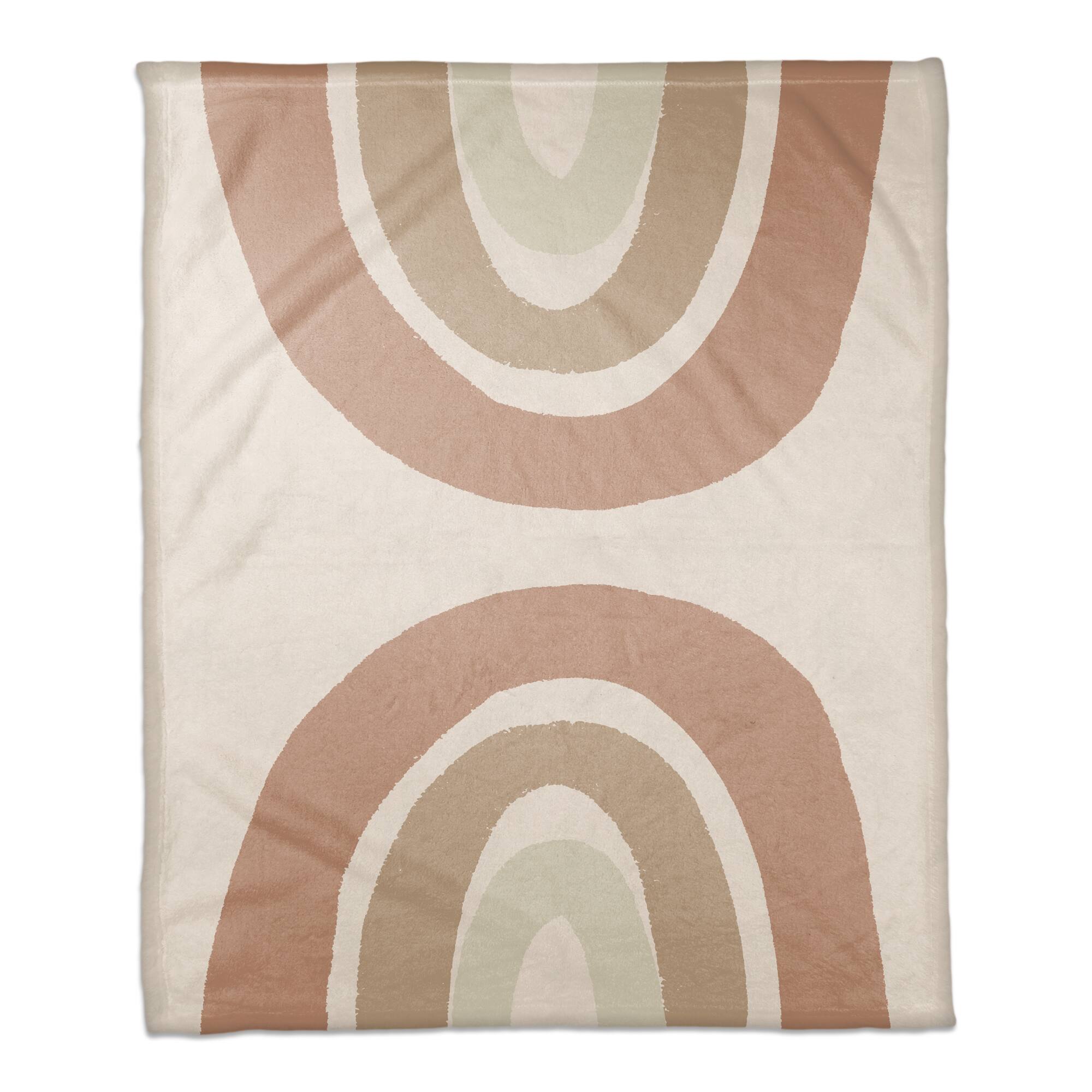 Sepia Rainbow 50&#x22; x 60&#x22; Coral Fleece Blanket