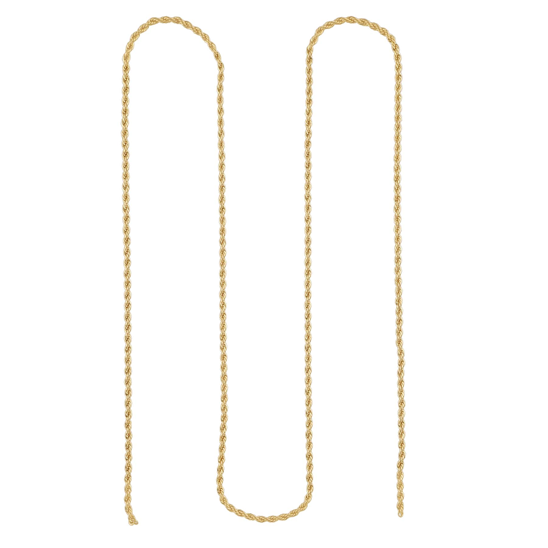 6 Pack: 36&#x22; Twisted Rope Chain Necklace by Bead Landing&#x2122;