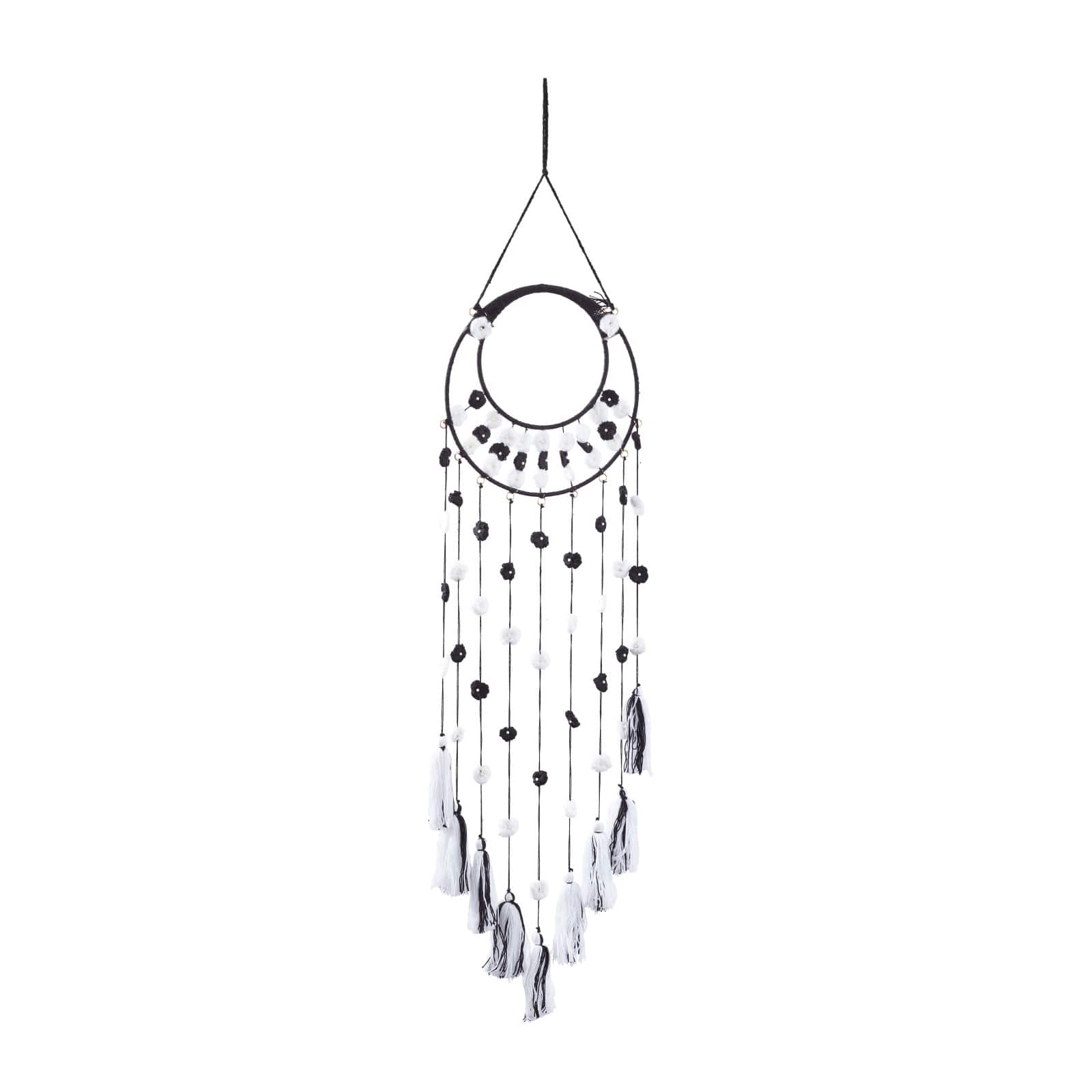Black Metal Bohemian Wall Decor, 55&#x22; x 12&#x22;