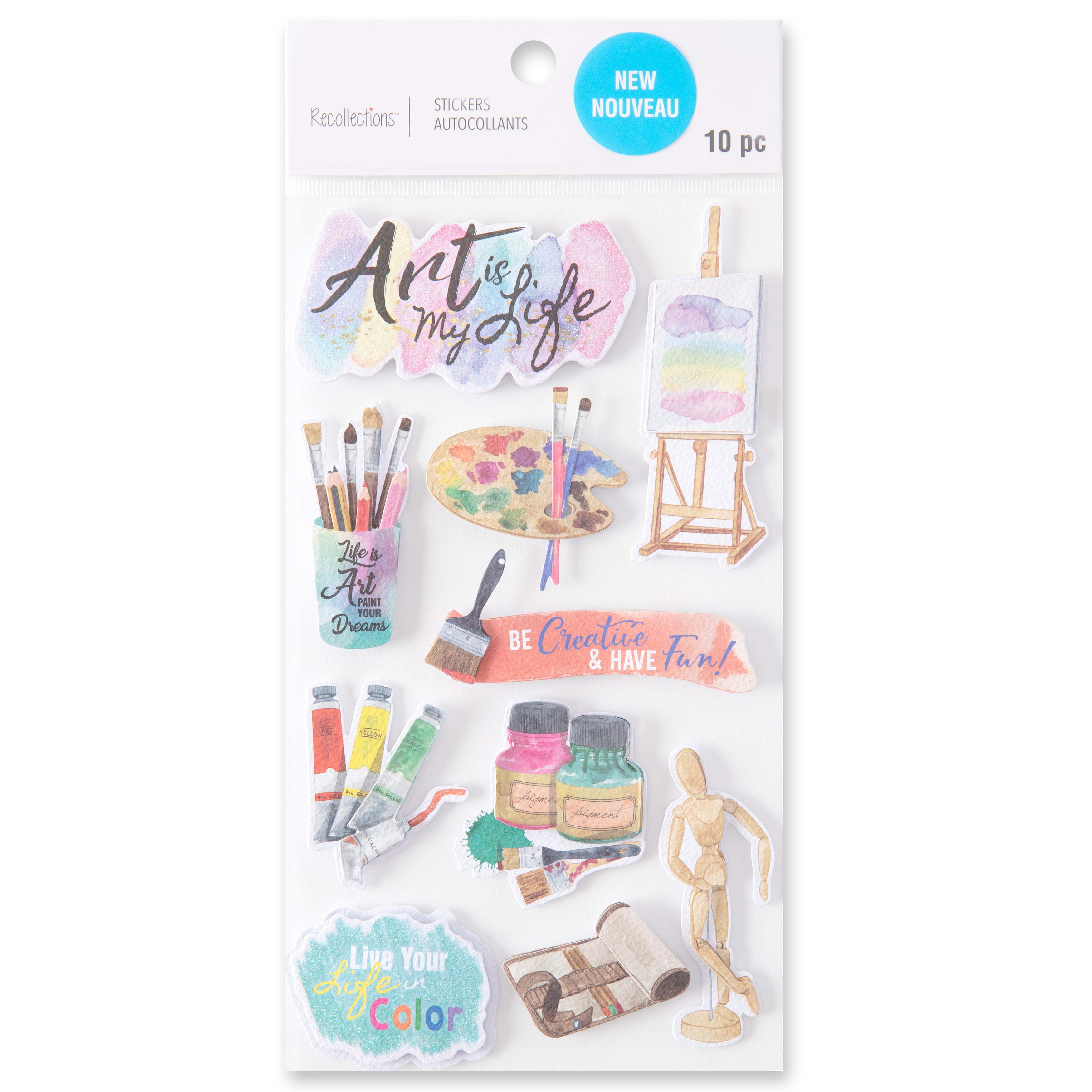 Painting Dimensional Stickers by Recollections™