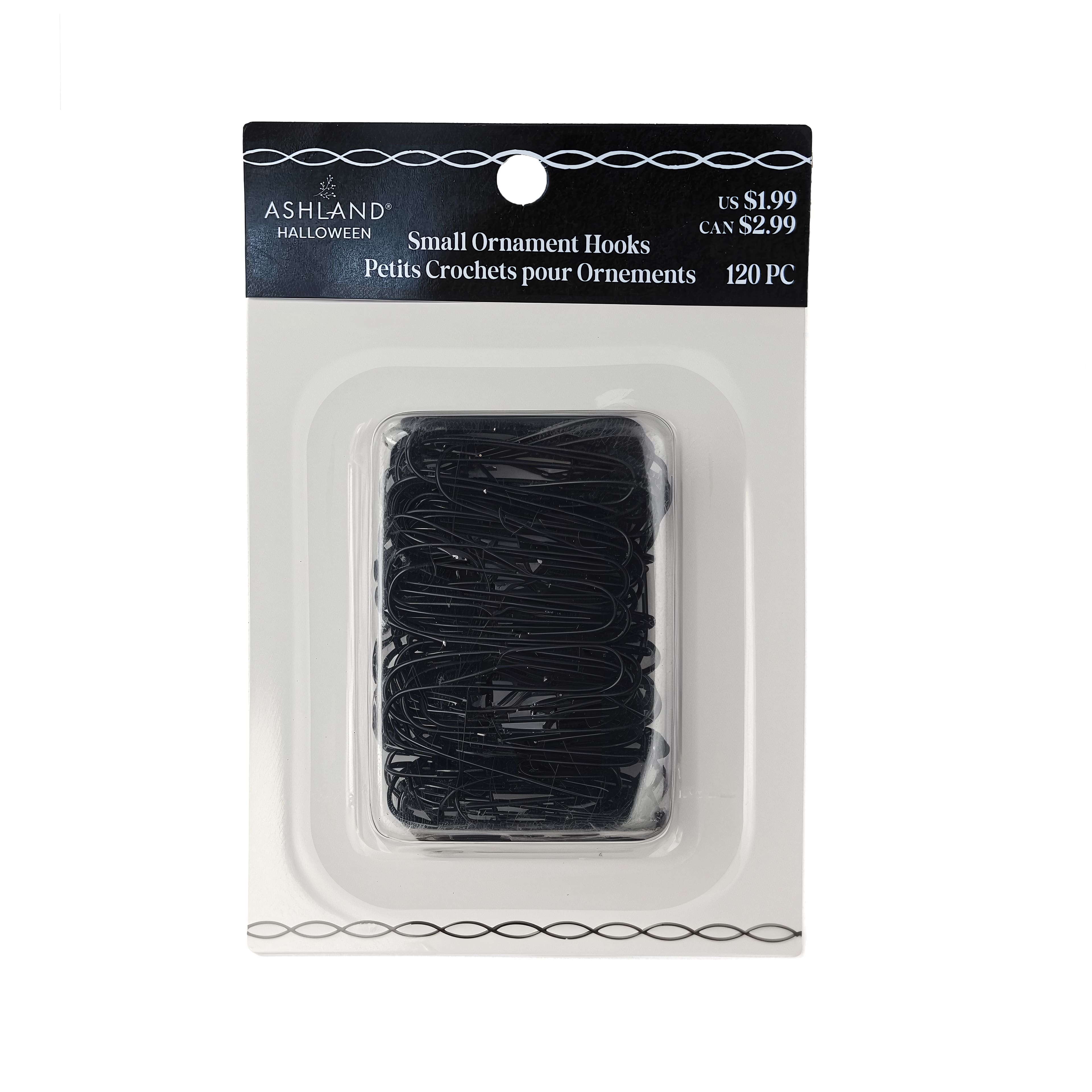 Small Black Ornament Hooks, 120ct. by Ashland&#xAE;