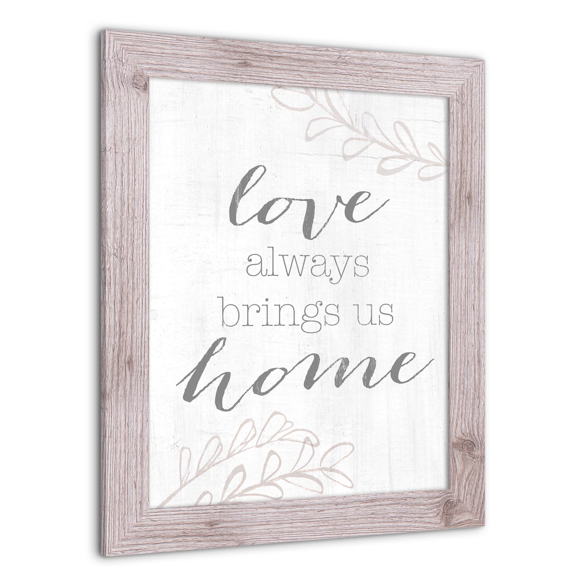 Love Brings Us Home Western Framed Print