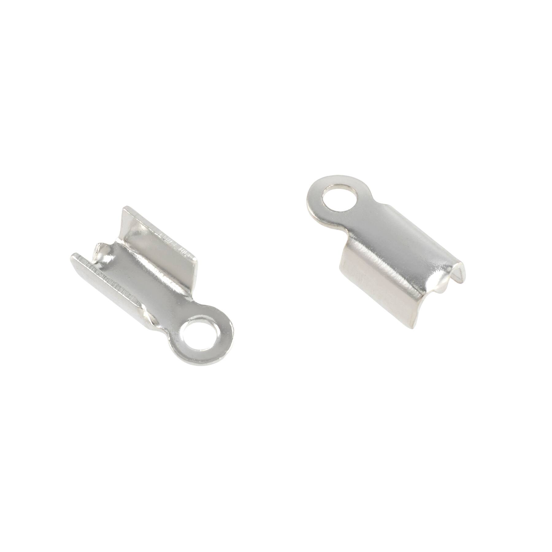 Perles d’arrêt au fini rhodium de 10 mm avec boucle de Bead Landing