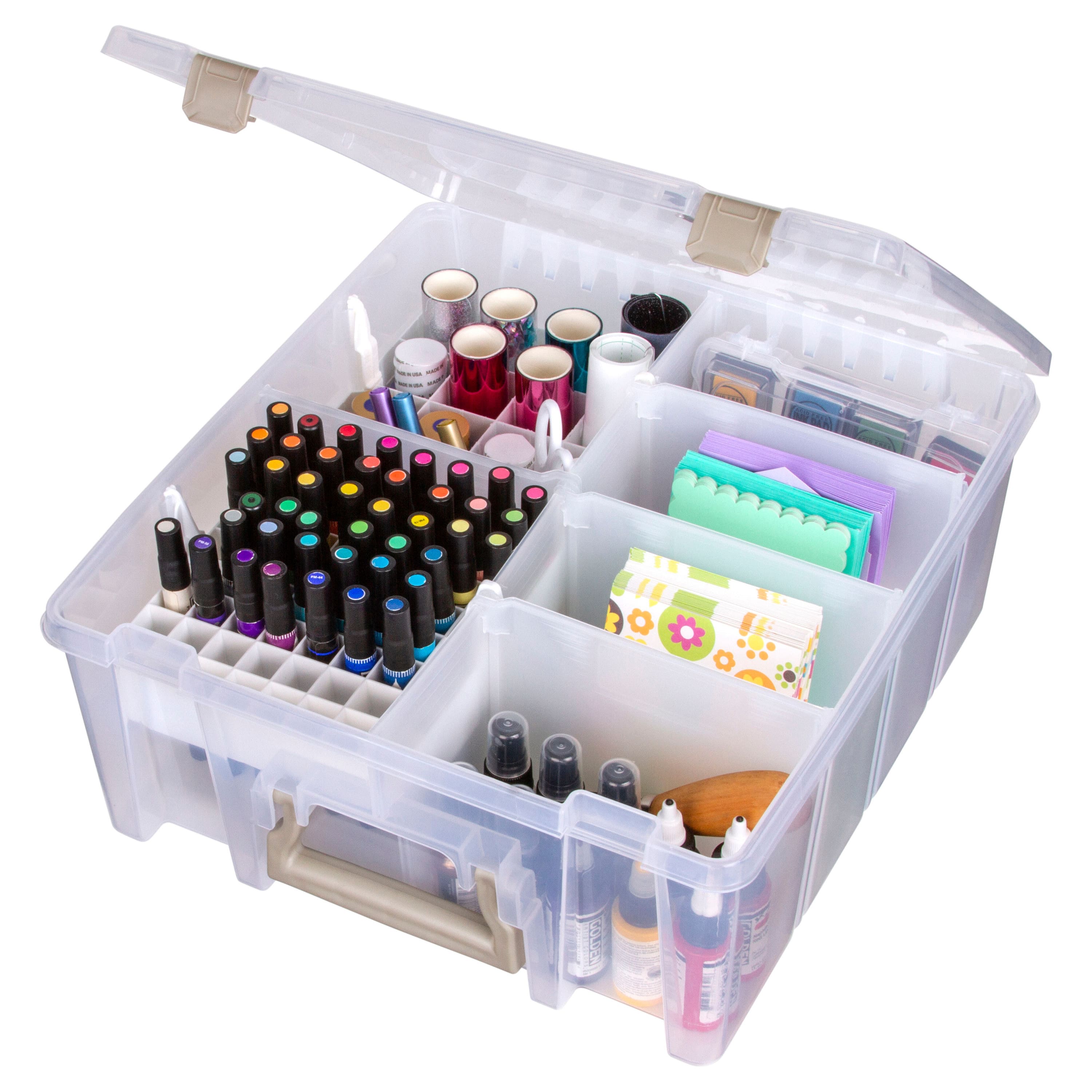 ArtBin® Double Deep With Accessory Tray & Dividers Super Satchel Box