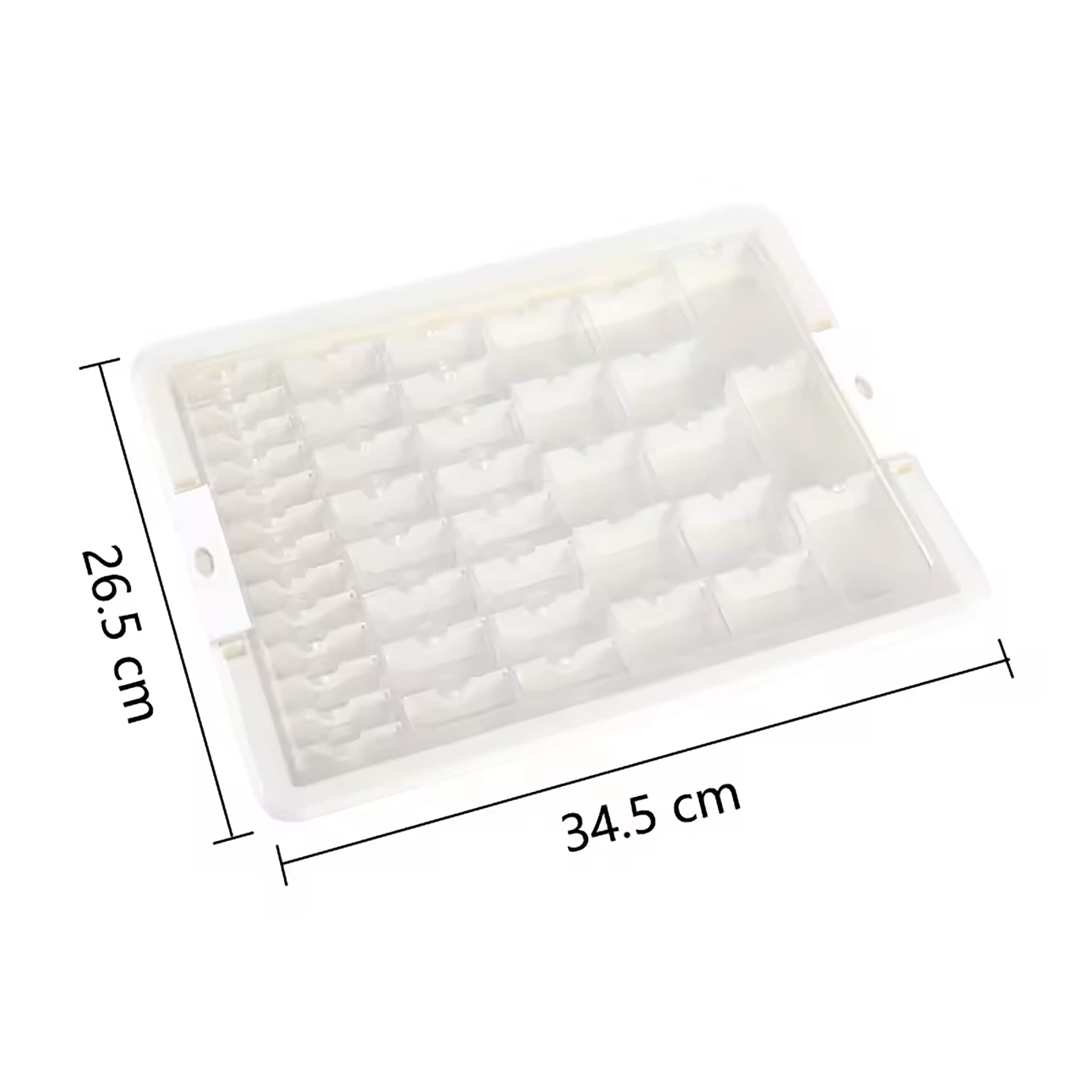 Sparkly Selections White Diamond Storage Box with Compartment Bottles